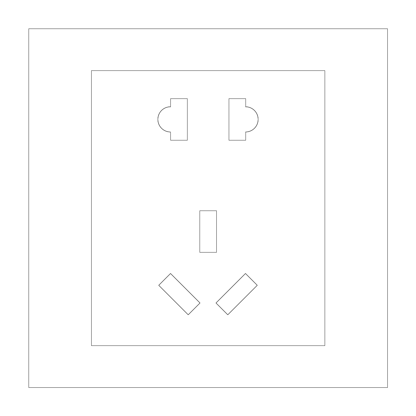 现代开关插座CAD图纸