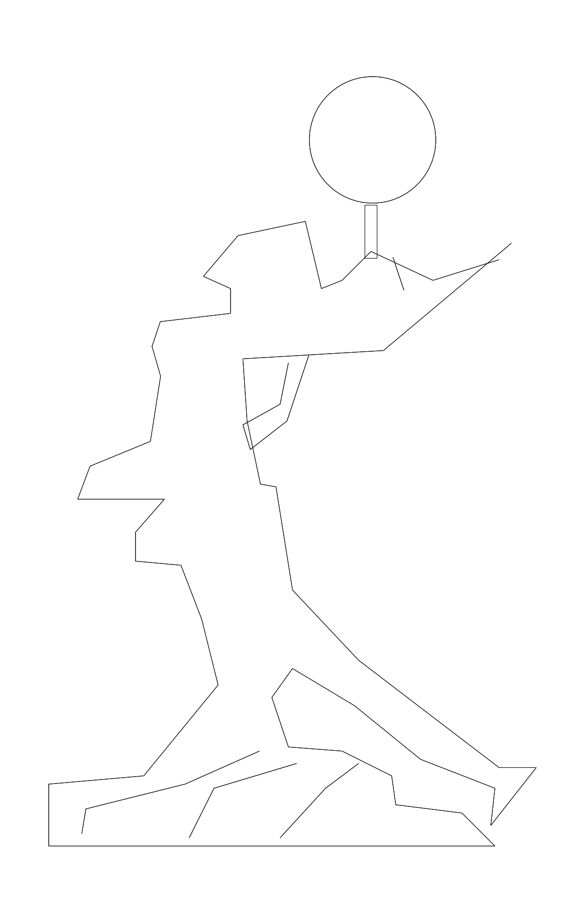 现代人物CAD图纸