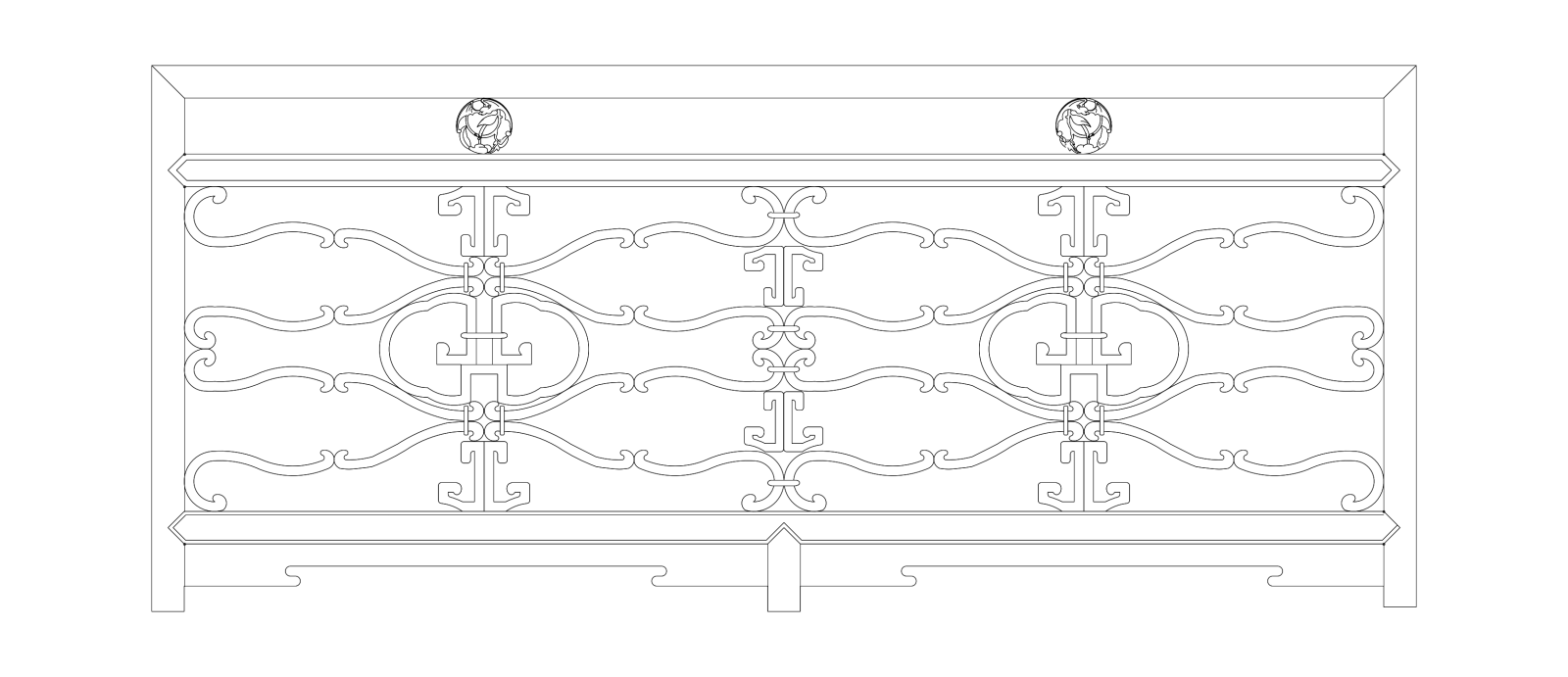 楼梯栏杆扶手中式栏杆护栏石材栏杆护栏扶手模块图施工图施工图下载【ID:1213847529】