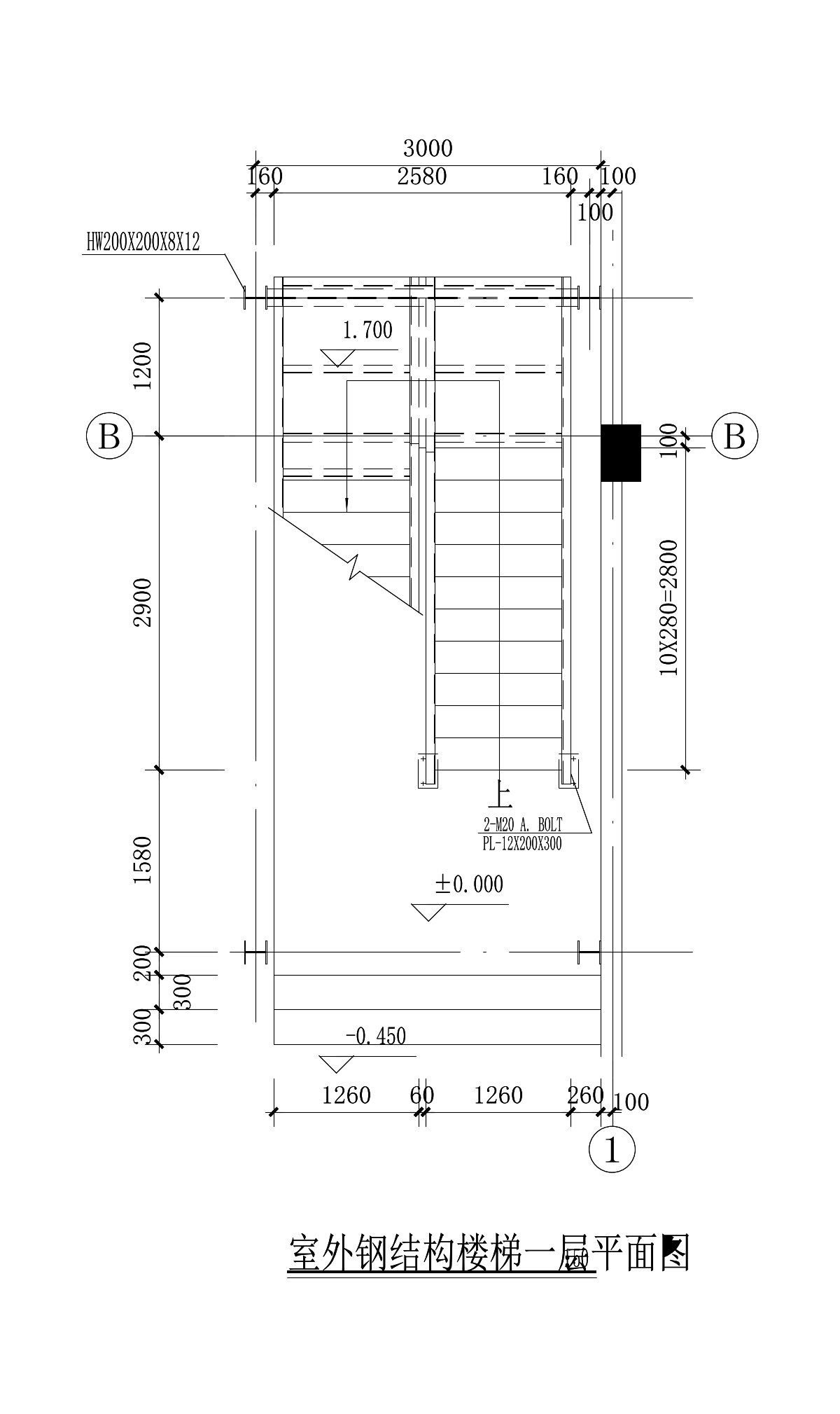 钢结构楼梯楼梯楼梯节点室外楼梯室内楼梯施工图施工图下载【ID:1213847897】