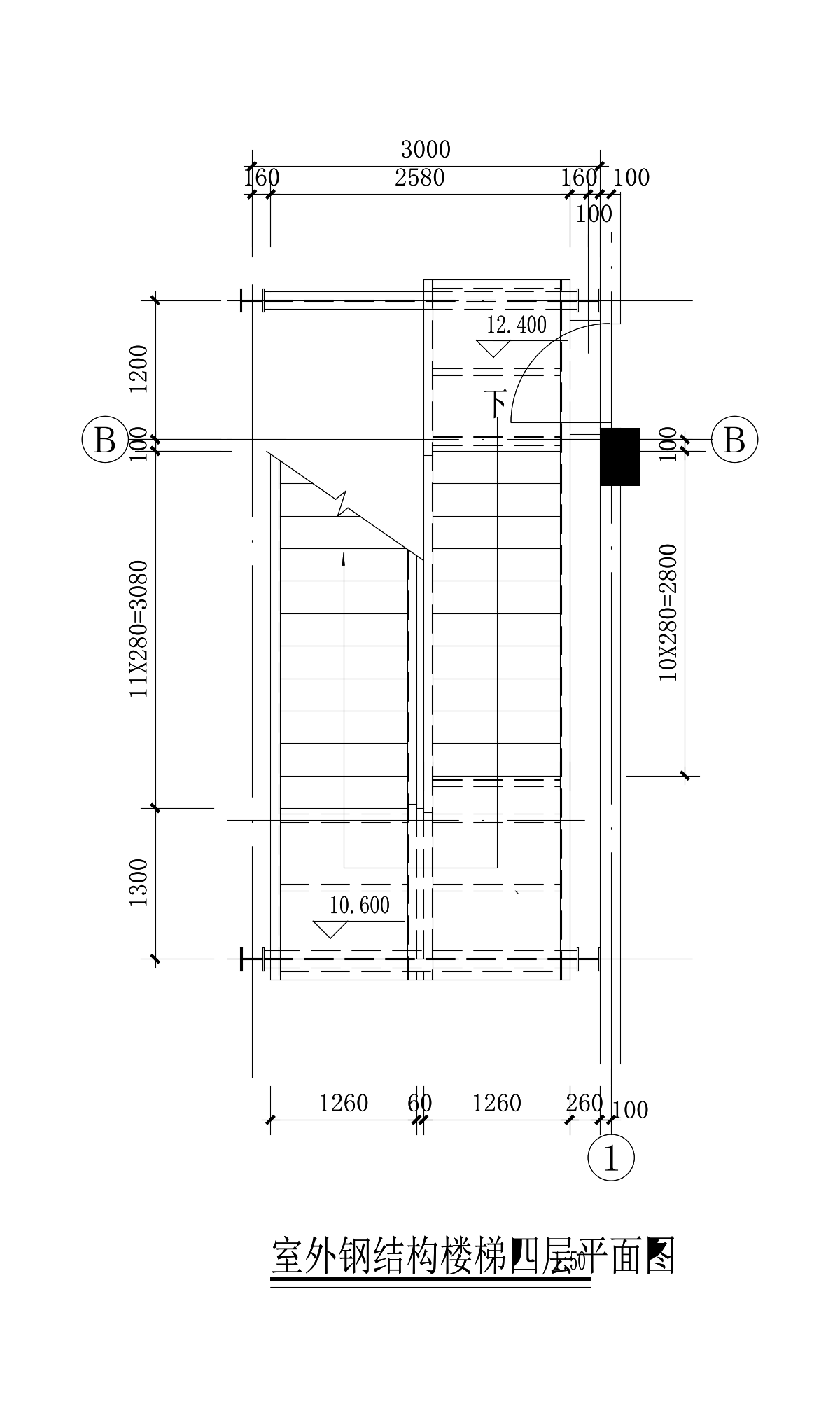 钢结构楼梯楼梯楼梯节点室外楼梯室内楼梯施工图施工图下载【ID:1213847809】