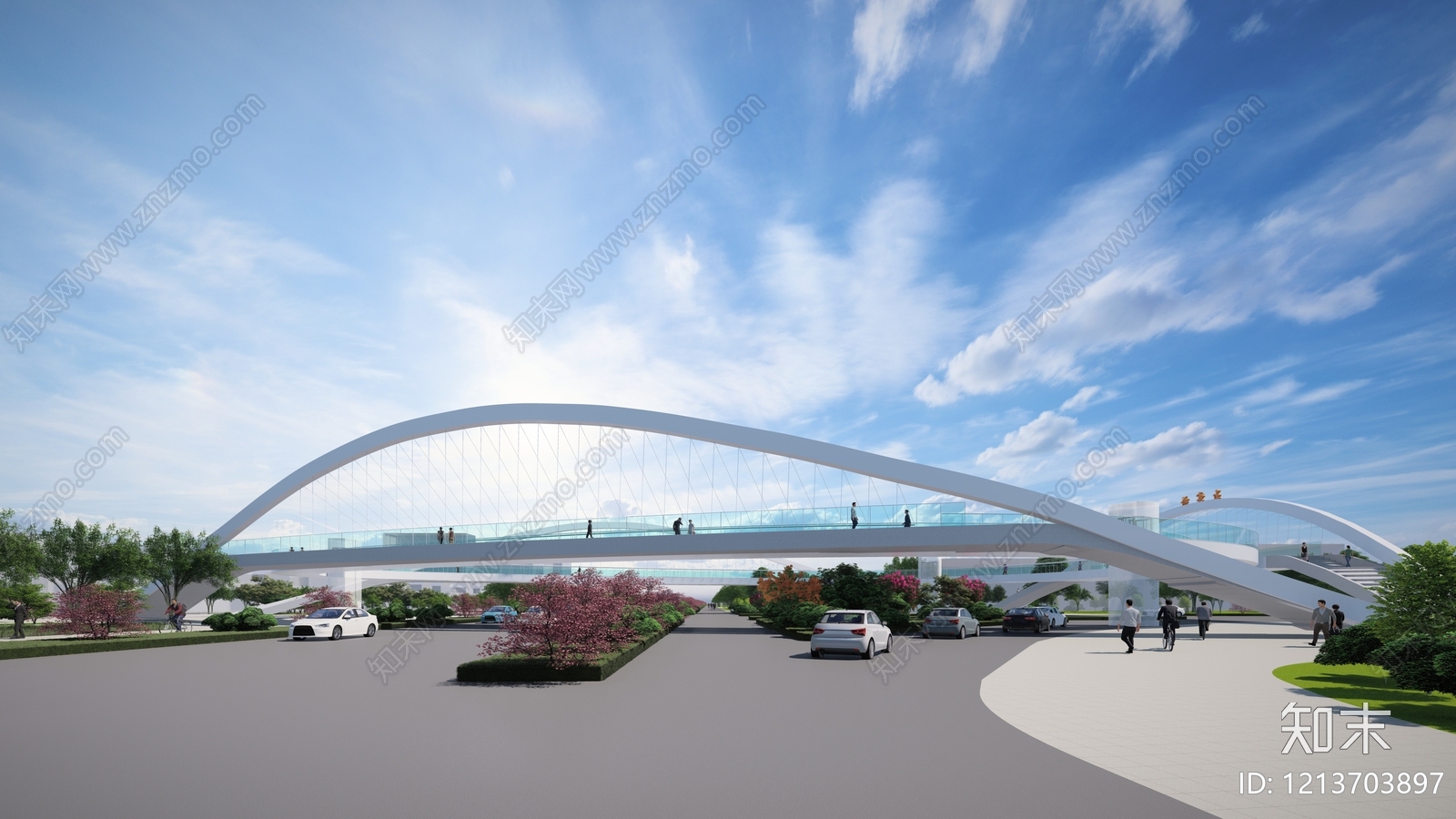 现代天桥SU模型下载【ID:1213703897】