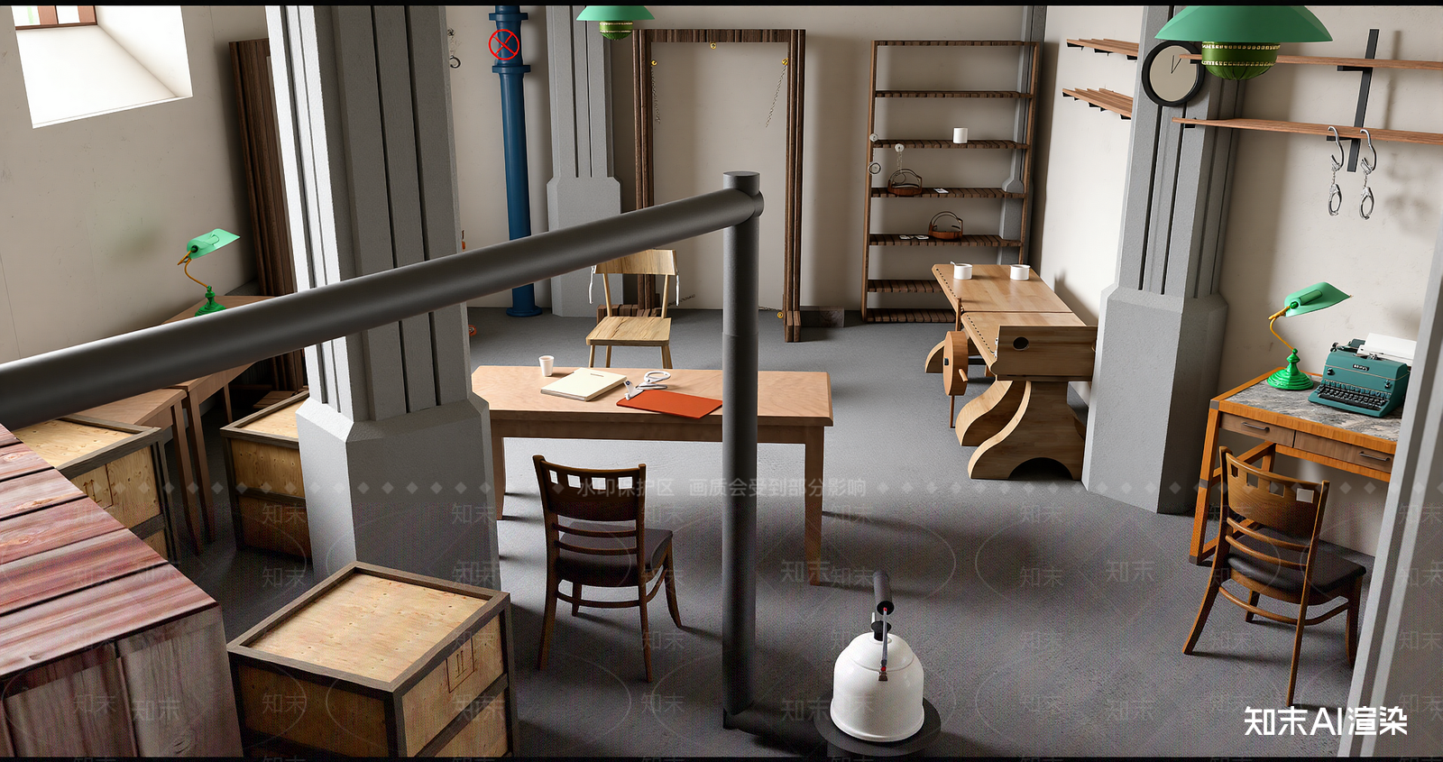 现代其他公共空间SU模型下载【ID:1215946637】