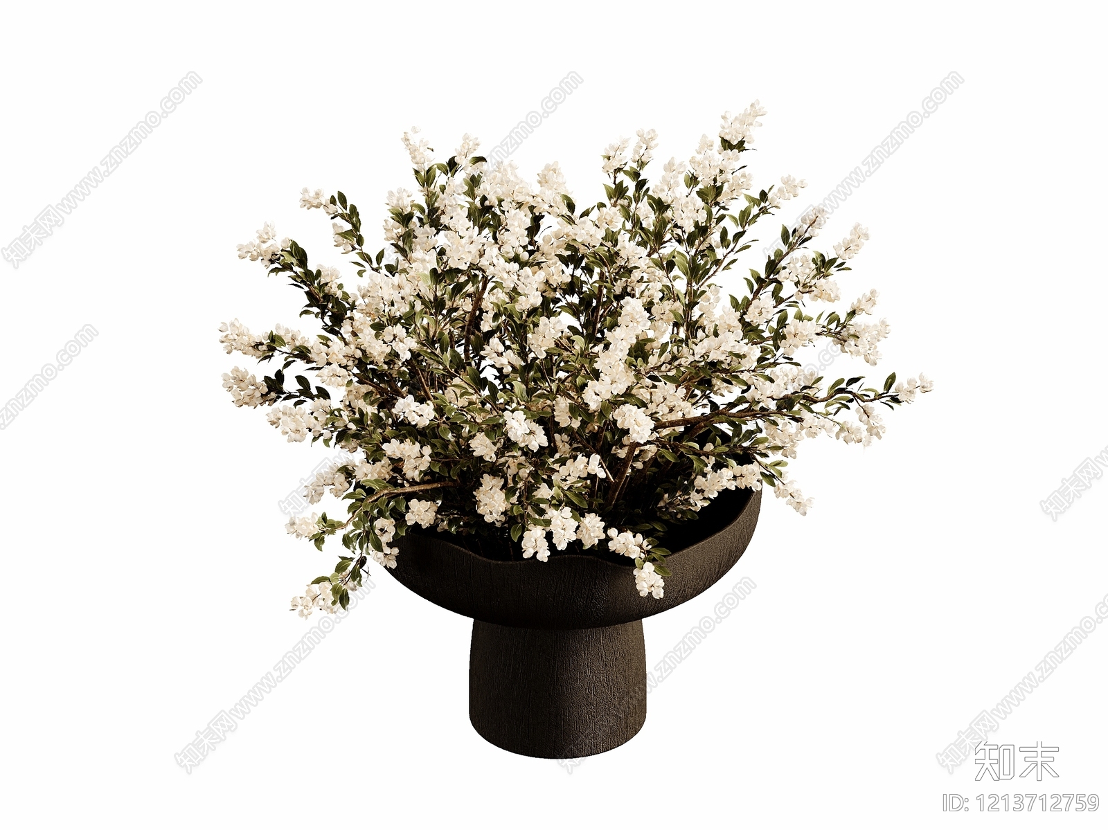 侘寂花艺3D模型下载【ID:1213712759】