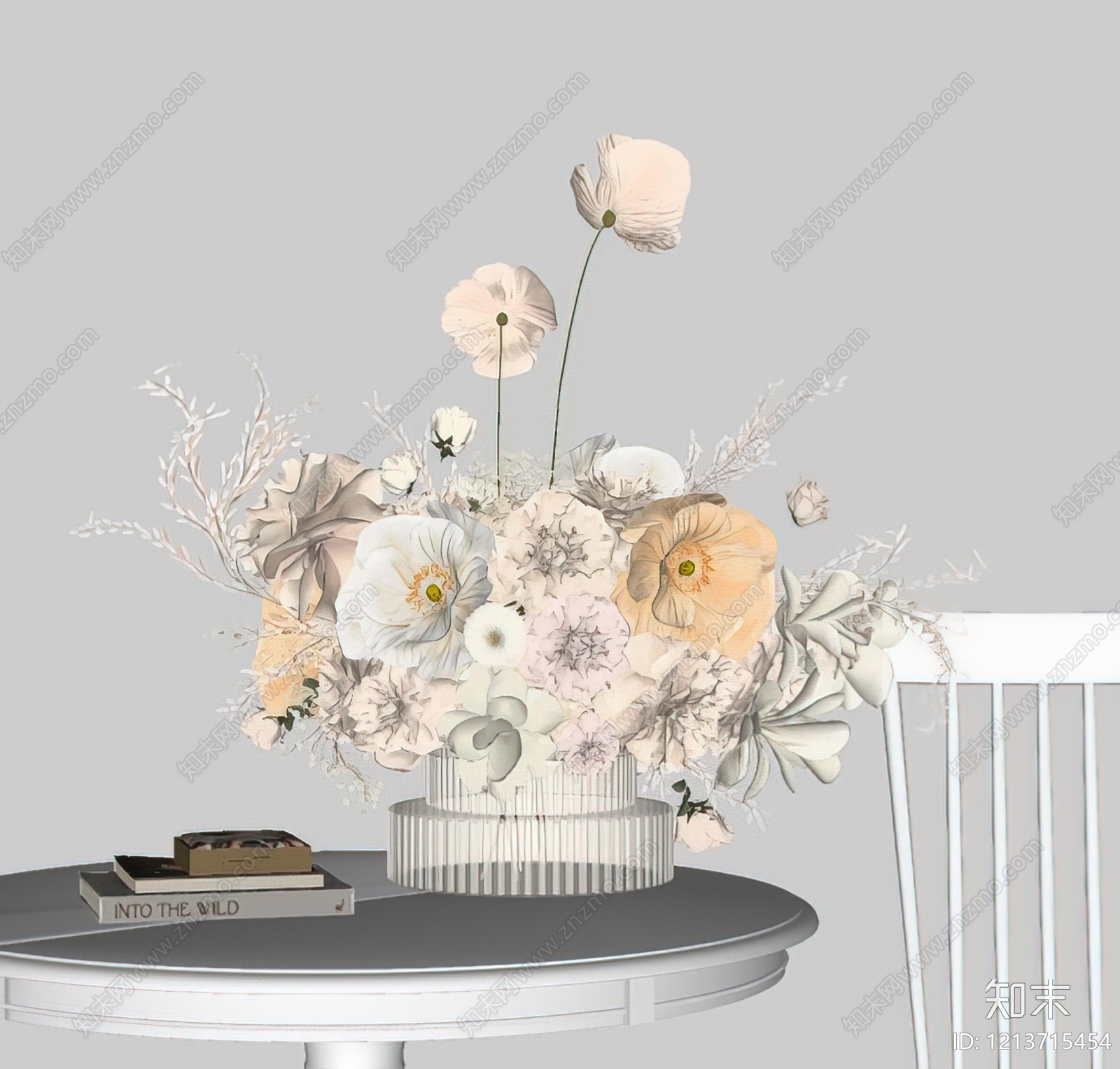 现代花艺SU模型下载【ID:1213715454】