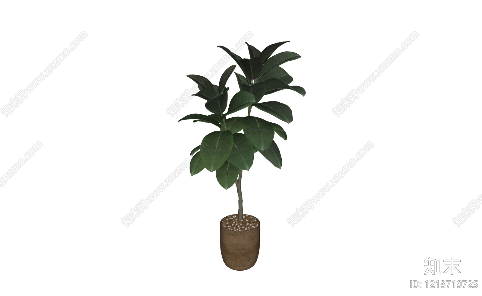 侘寂盆栽SU模型下载【ID:1213719725】