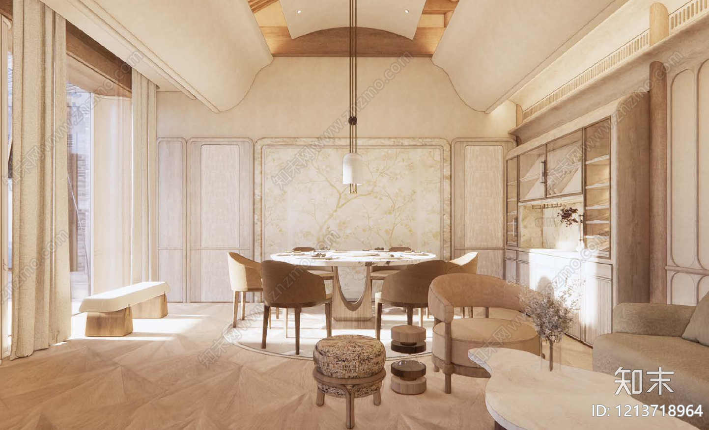 中古复古别墅软装下载【ID:1213718964】