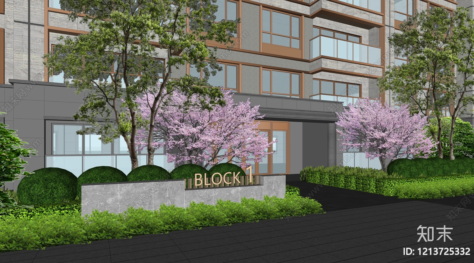 现代简约景墙SU模型下载【ID:1213725332】