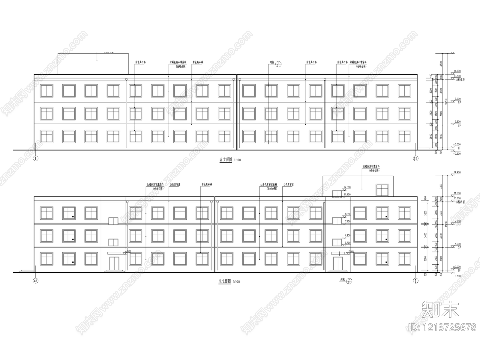 现代简约其他居住建筑cad施工图下载【ID:1213725678】