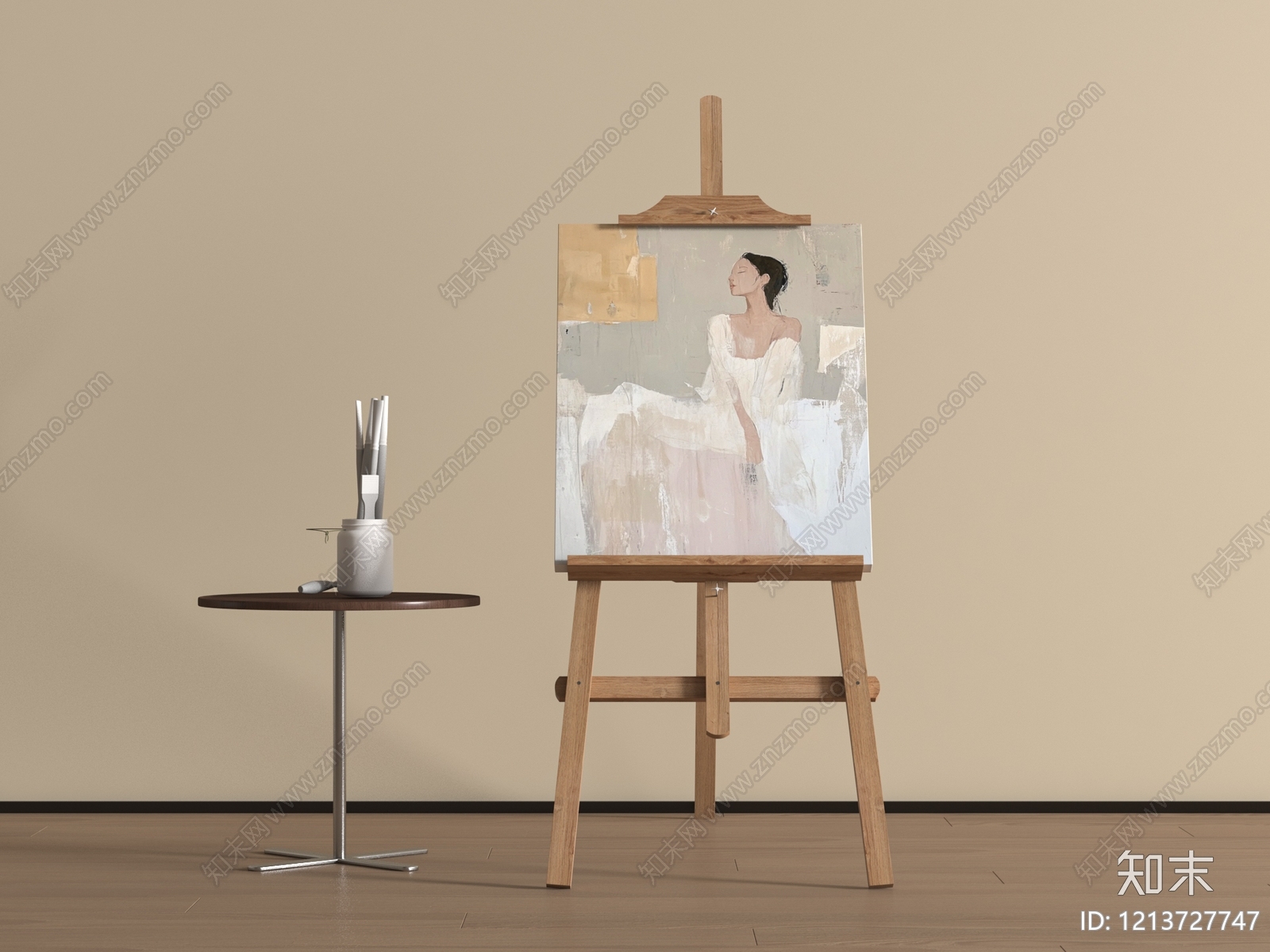 现代画具3D模型下载【ID:1213727747】