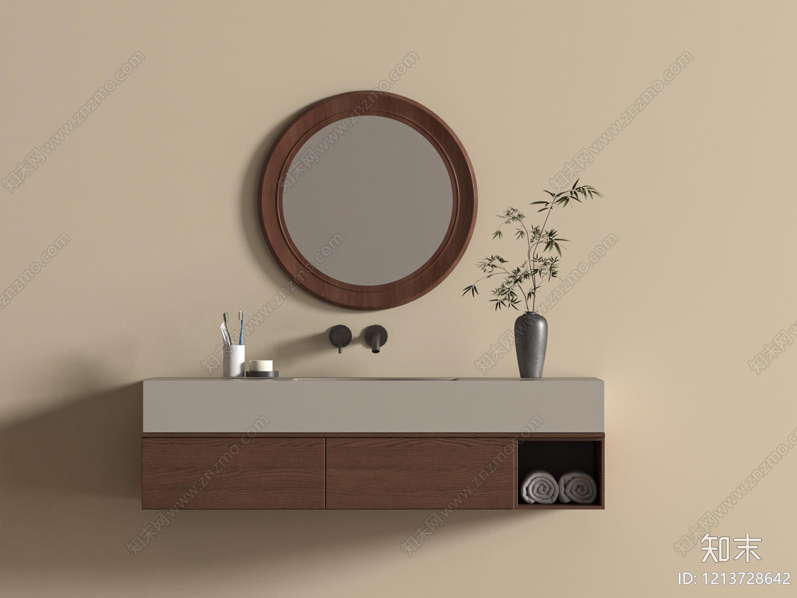 洗手台SU模型下载【ID:1213728642】