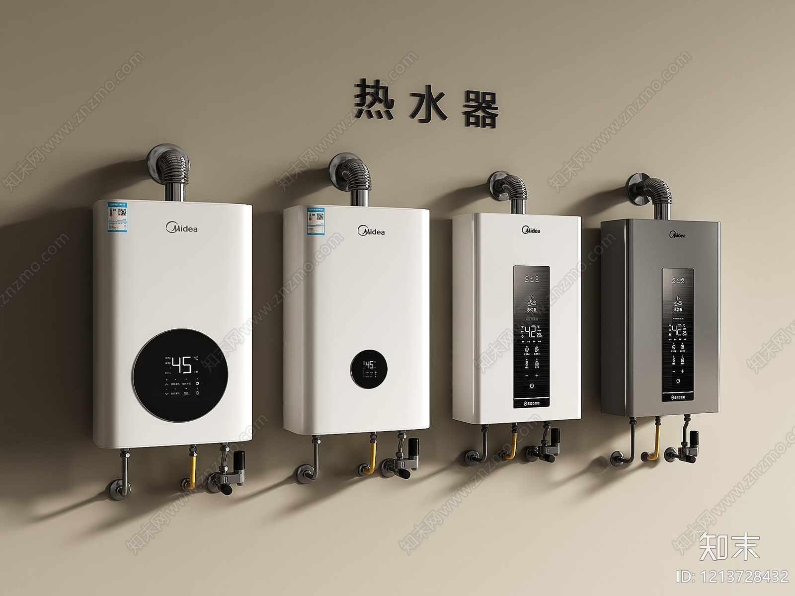 现代简约热水器3D模型下载【ID:1213728432】