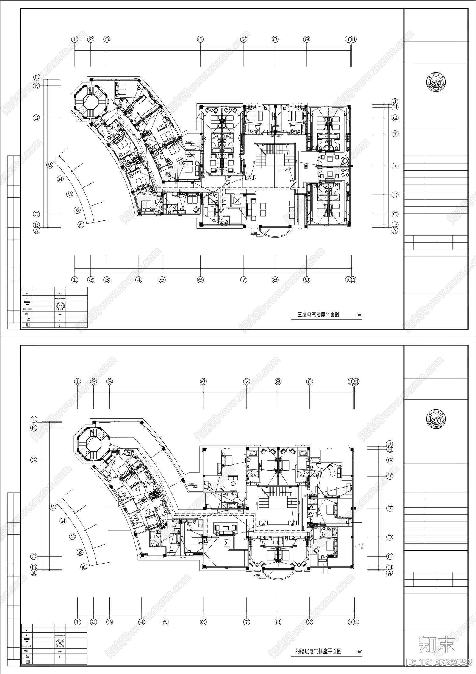 建筑电气cad施工图下载【ID:1213729053】