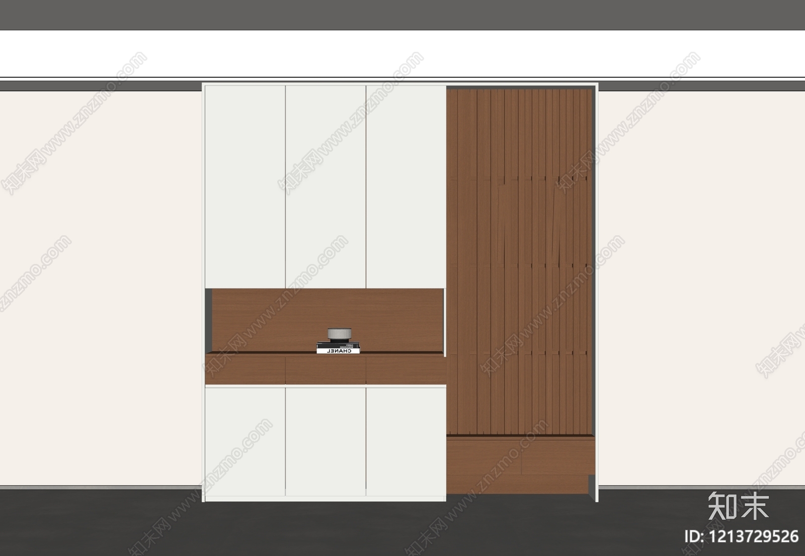 极简玄关柜SU模型下载【ID:1213729526】