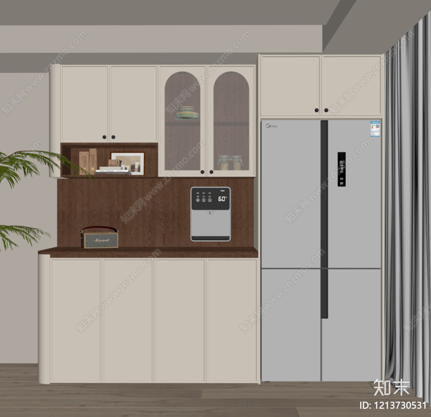 现代酒柜SU模型下载【ID:1213730531】