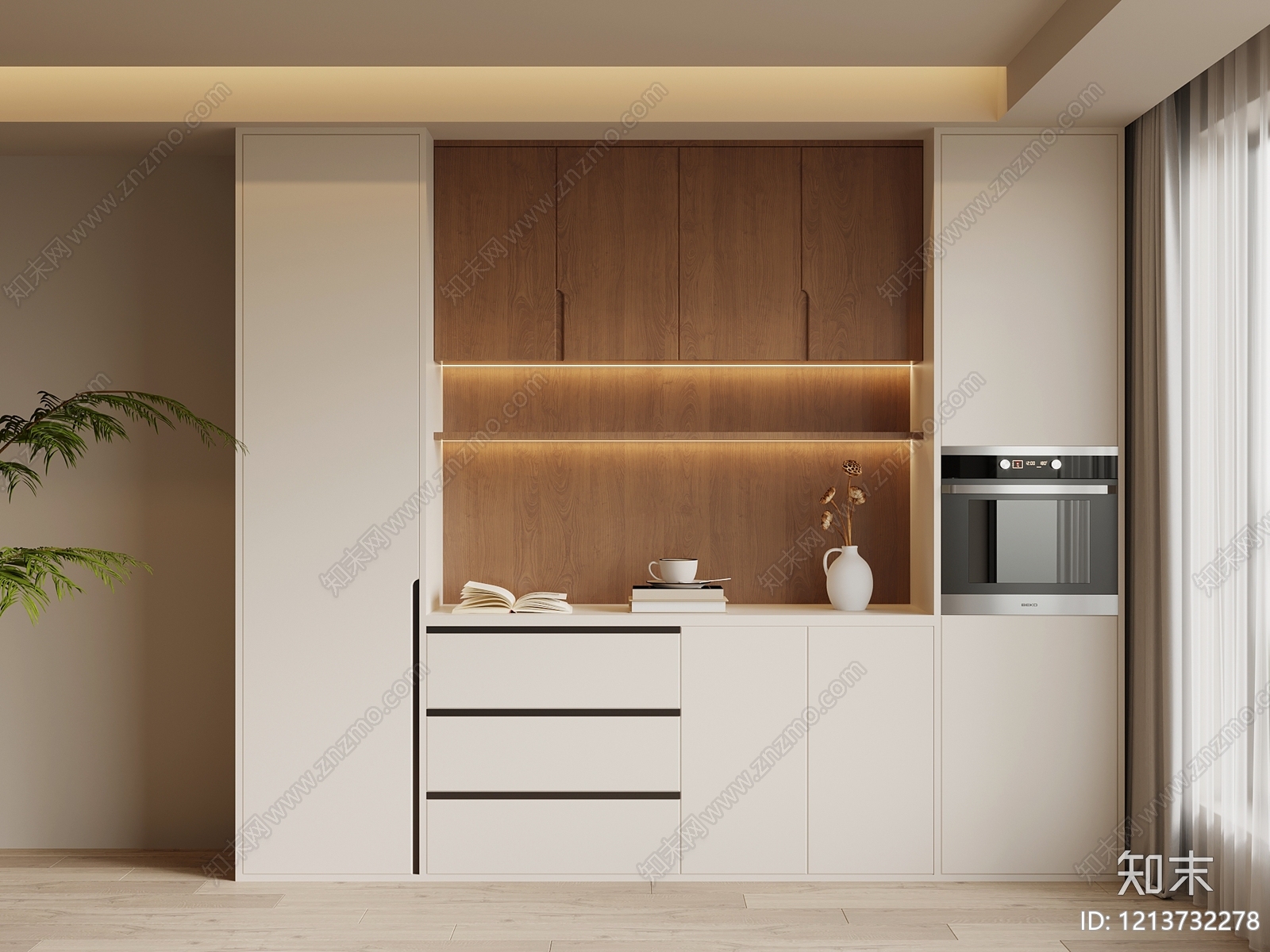 现代酒柜3D模型下载【ID:1213732278】