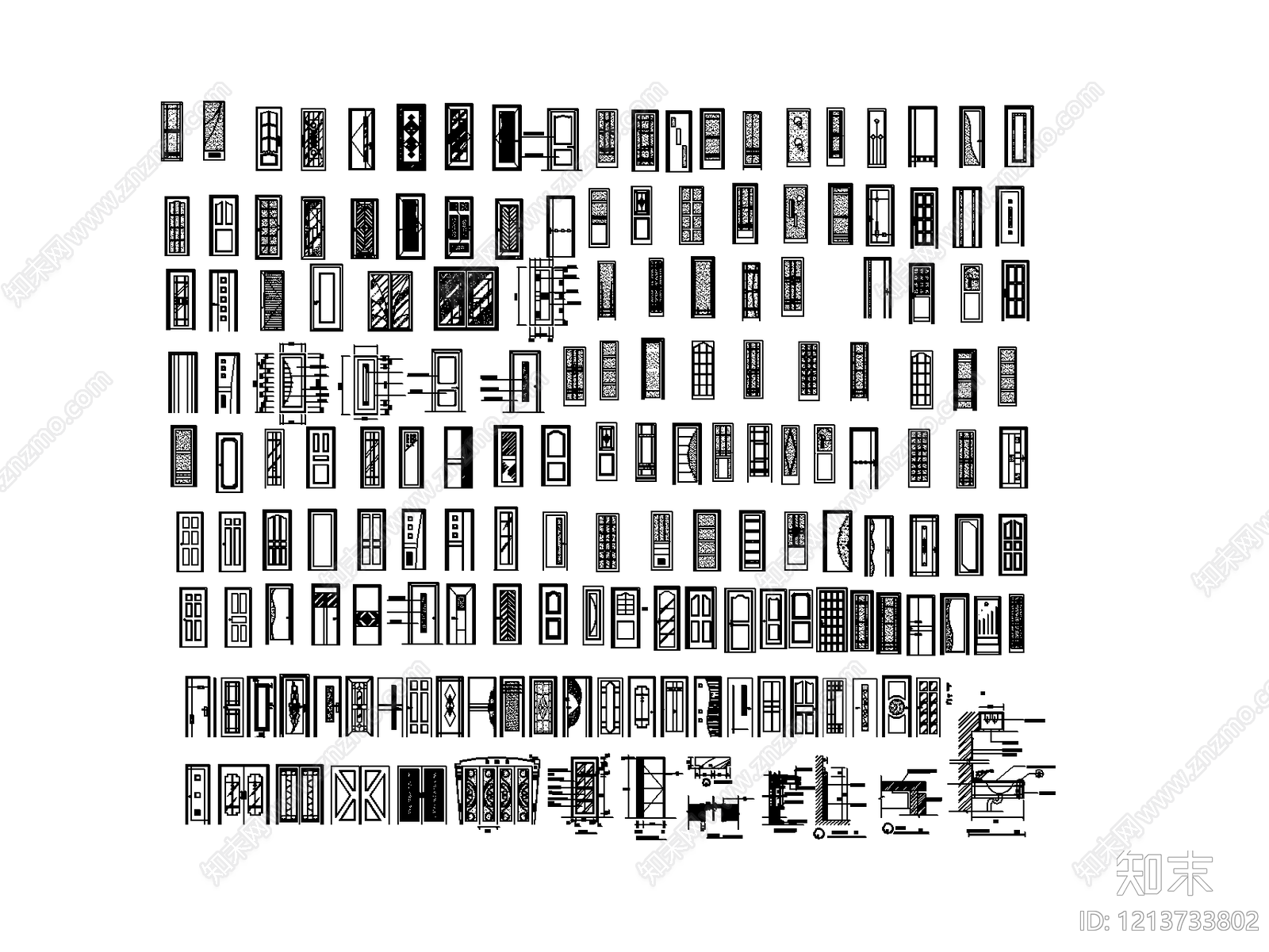 外门系统施工图下载【ID:1213733802】