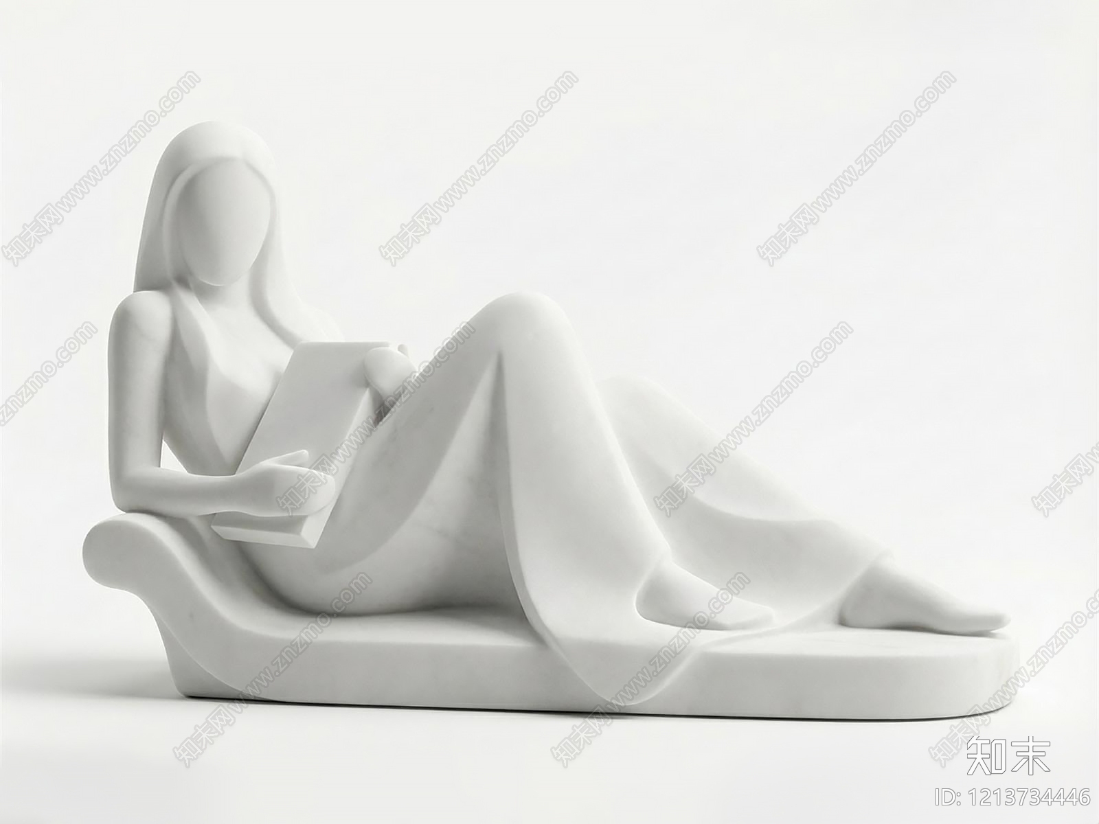 极简雕塑摆件3D模型下载【ID:1213734446】
