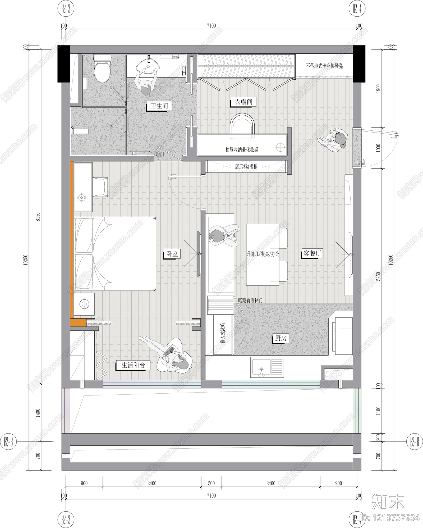 单身公寓施工图下载【ID:1213737934】