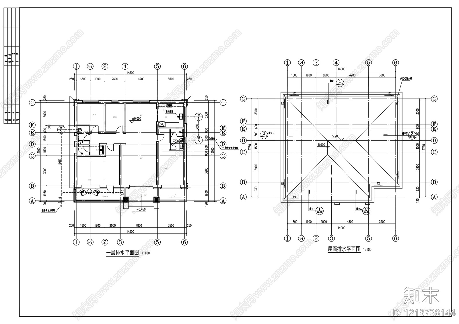 新中式别墅建筑cad施工图下载【ID:1213738144】