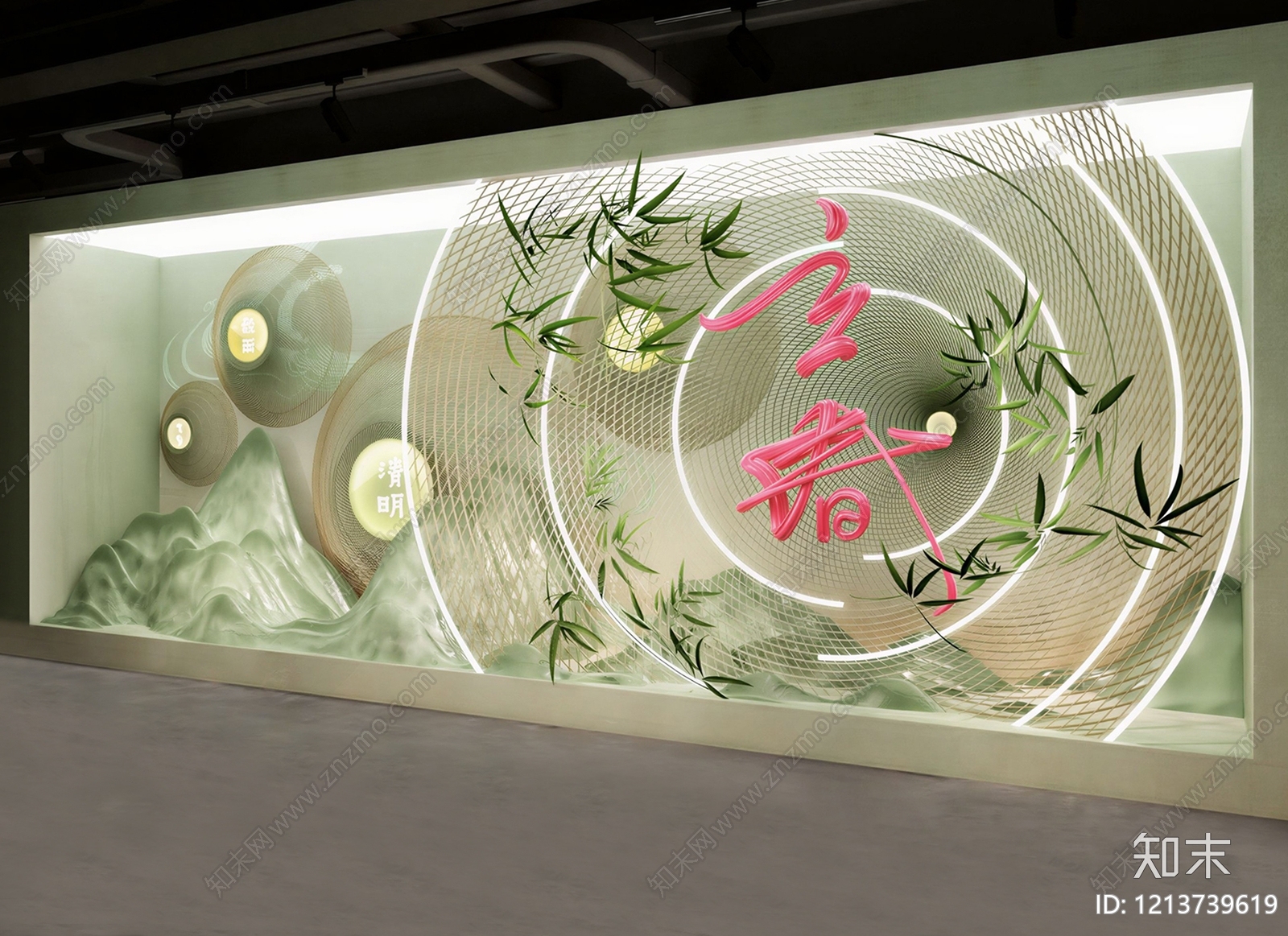 新中式橱窗SU模型下载【ID:1213739619】