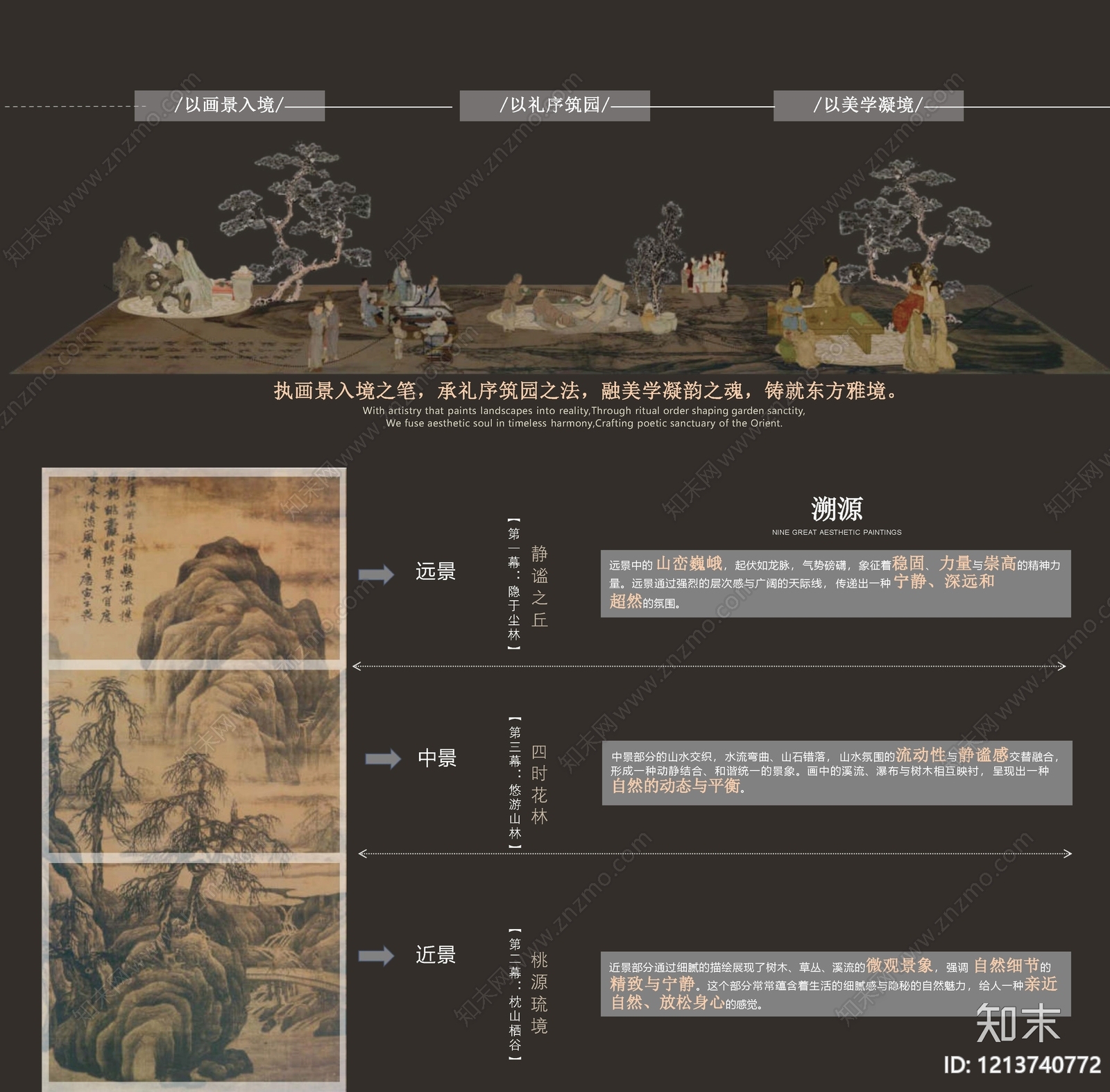 现代新中式小区景观下载【ID:1213740772】