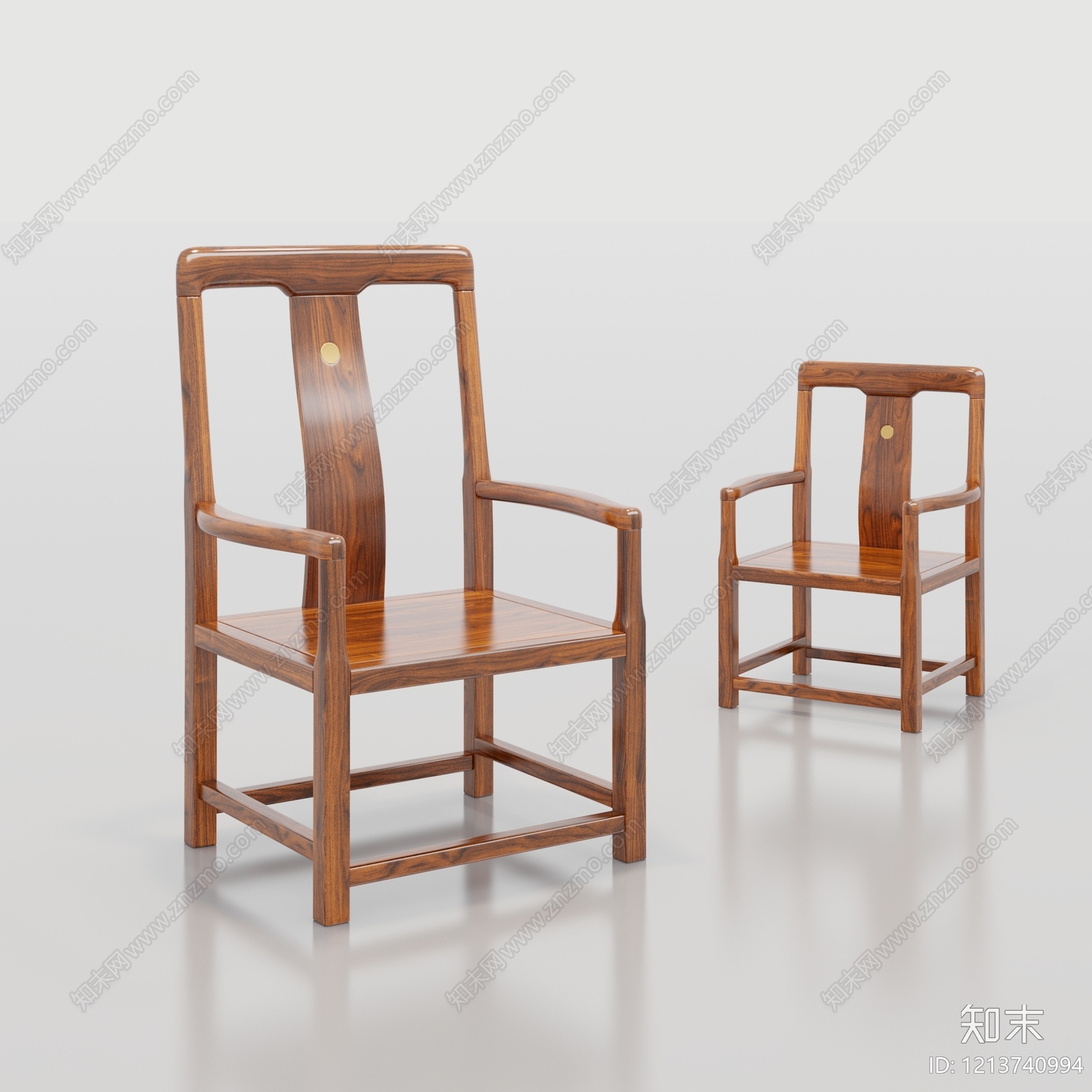新中式餐椅3D模型下载【ID:1213740994】