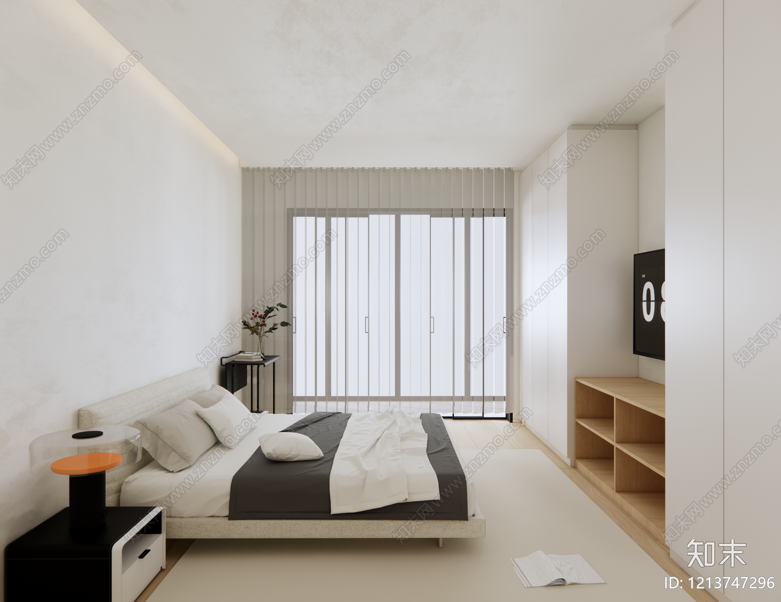 极简家居卧室SU模型下载【ID:1213747296】