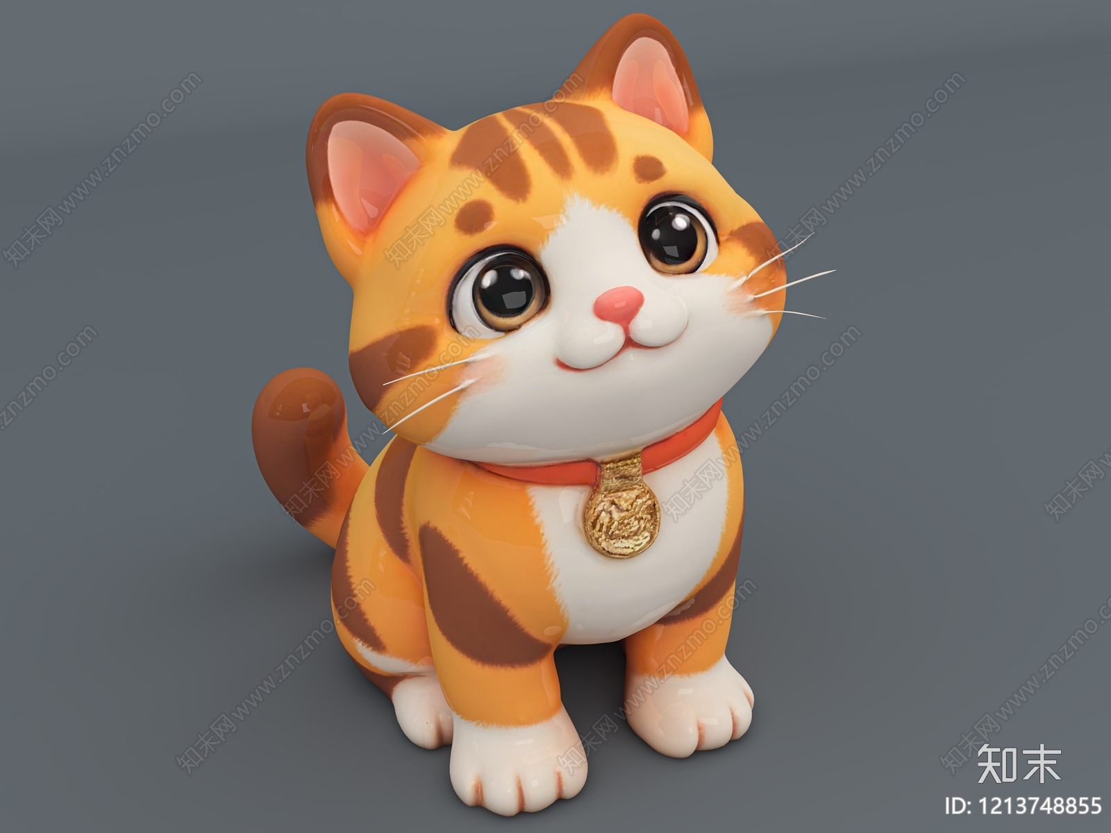 卡通萌系雕塑摆件3D模型下载【ID:1213748855】