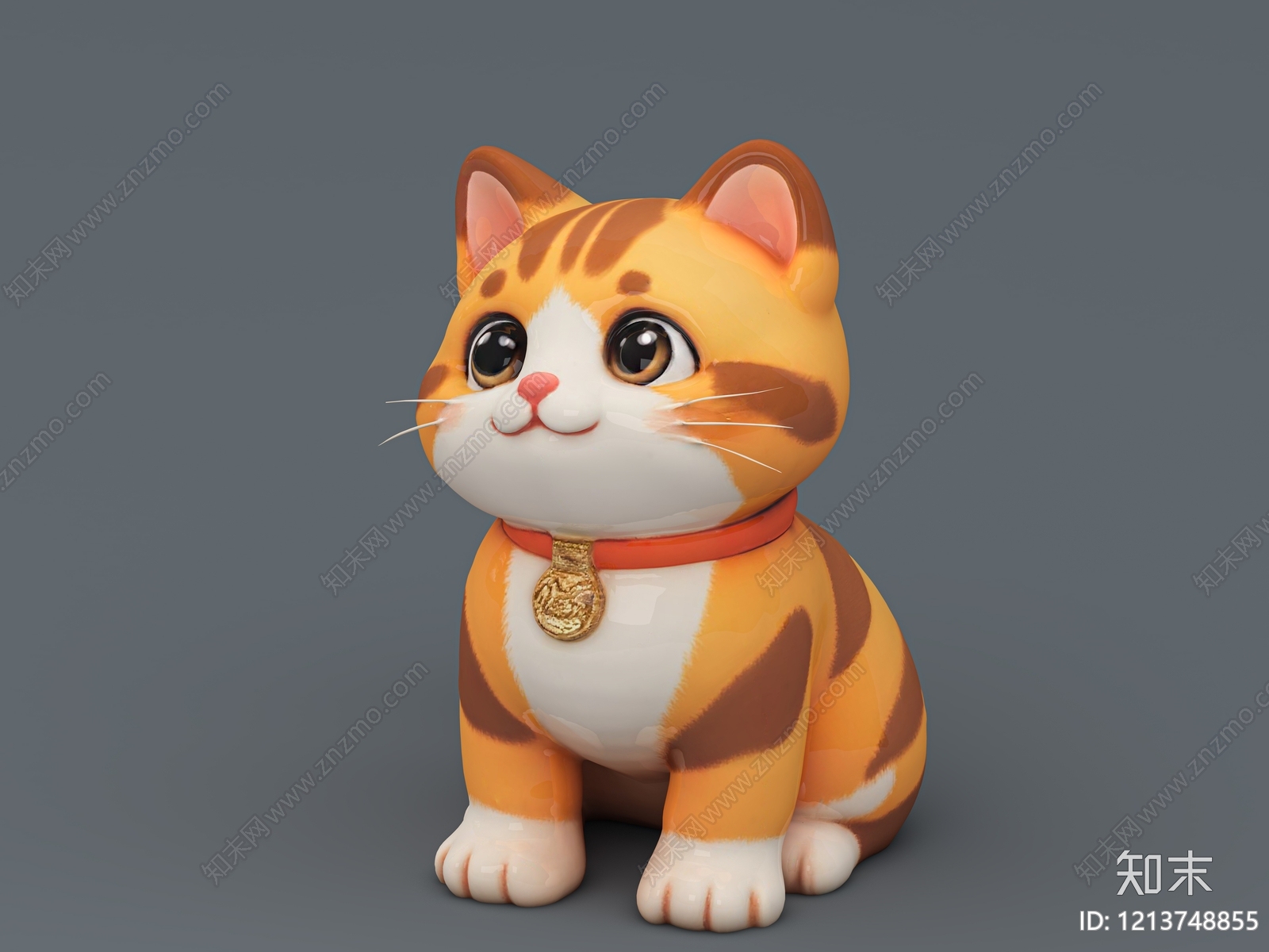 卡通萌系雕塑摆件3D模型下载【ID:1213748855】