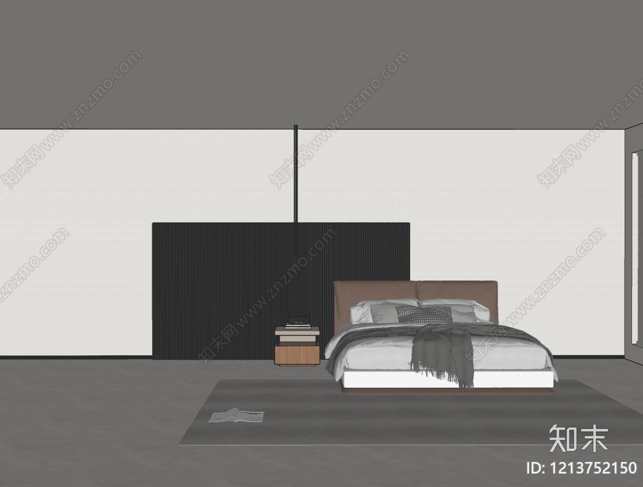 现代简约床头柜3D模型下载【ID:1213752150】