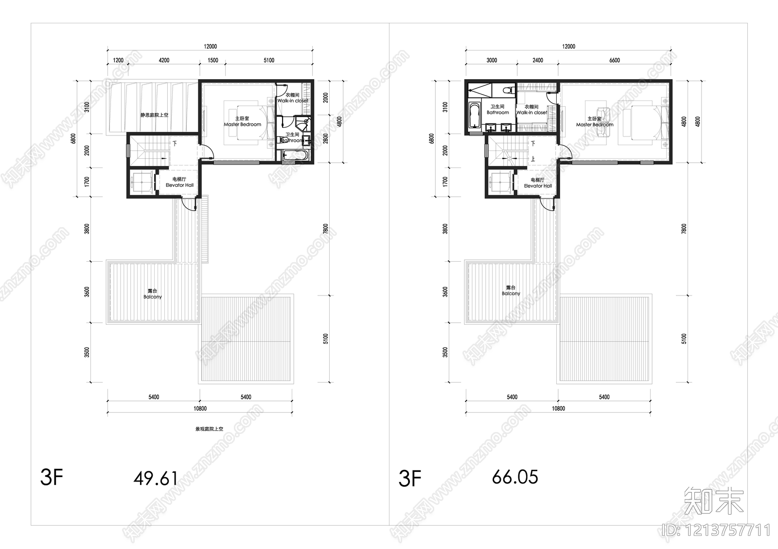 现代别墅建筑cad施工图下载【ID:1213757711】