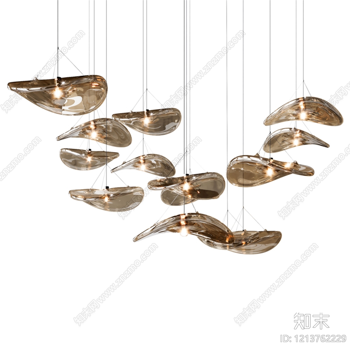 现代简约灯具组合3D模型下载【ID:1213762229】