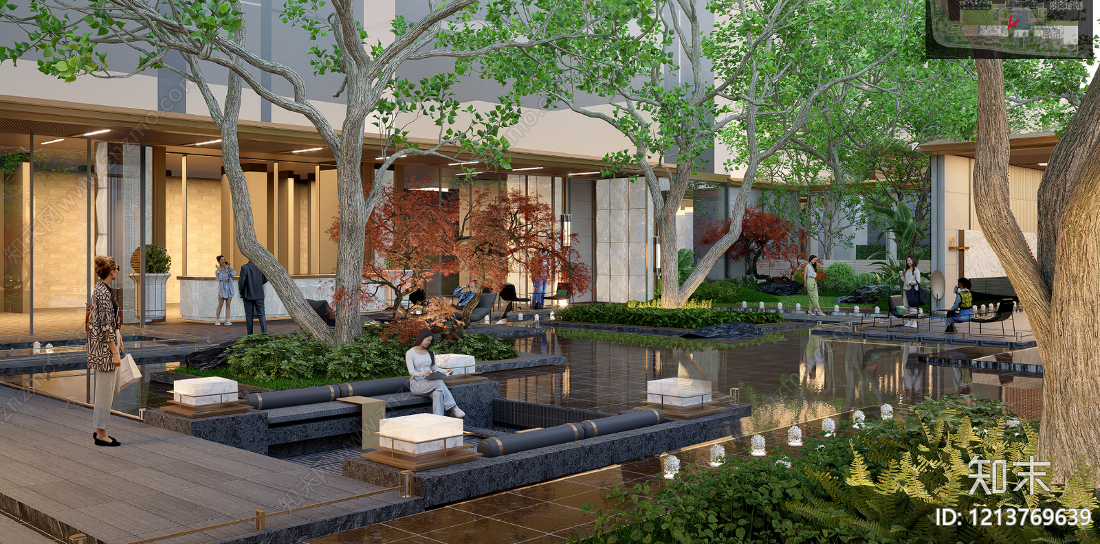 简约轻奢示范区景观下载【ID:1213769639】