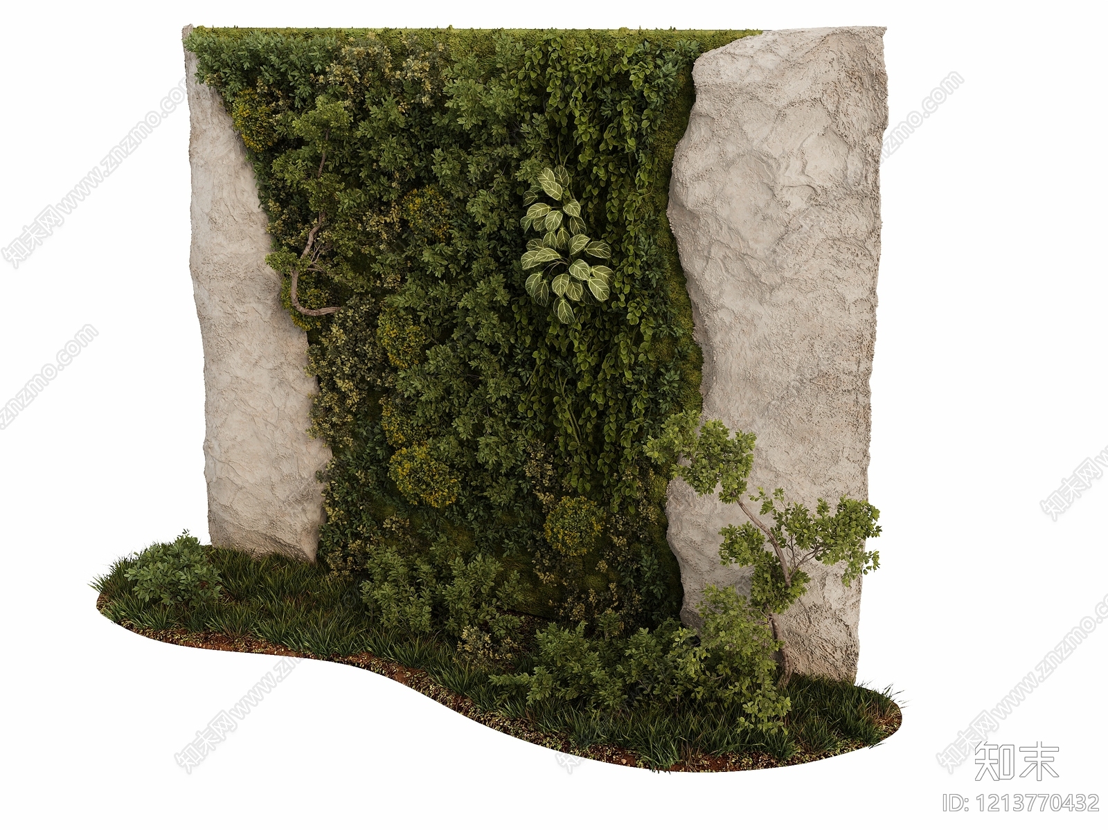 垂直绿化景观边坡护坡3D模型下载【ID:1213770432】