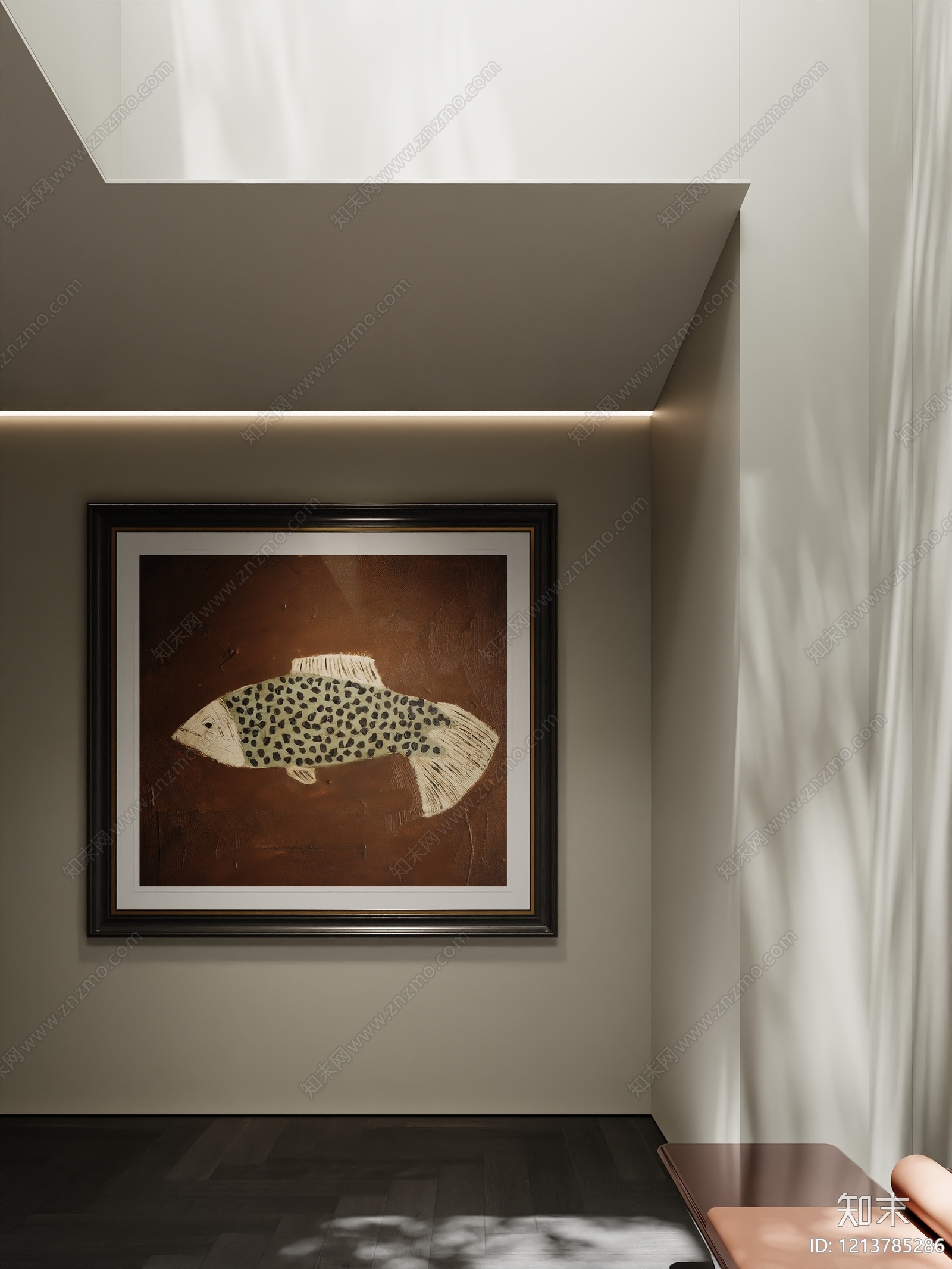 极简挂画3D模型下载【ID:1213785286】