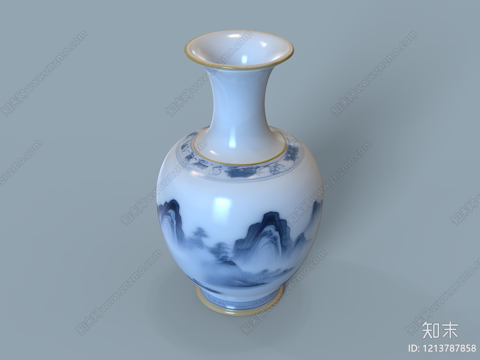 新中式花瓶SU模型下载【ID:1213787858】