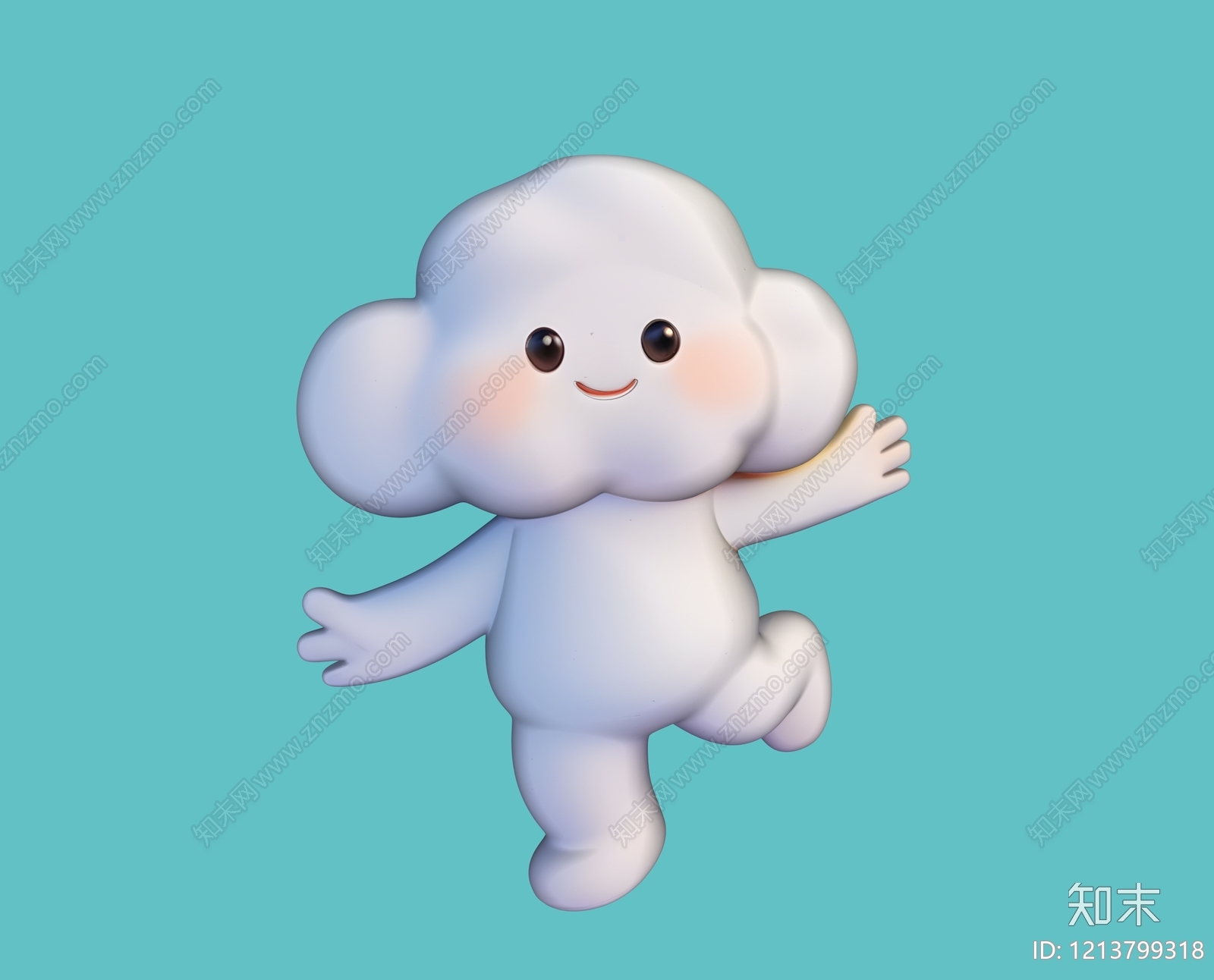 治愈系3D卡通虚拟人物SU模型下载【ID:1213799318】
