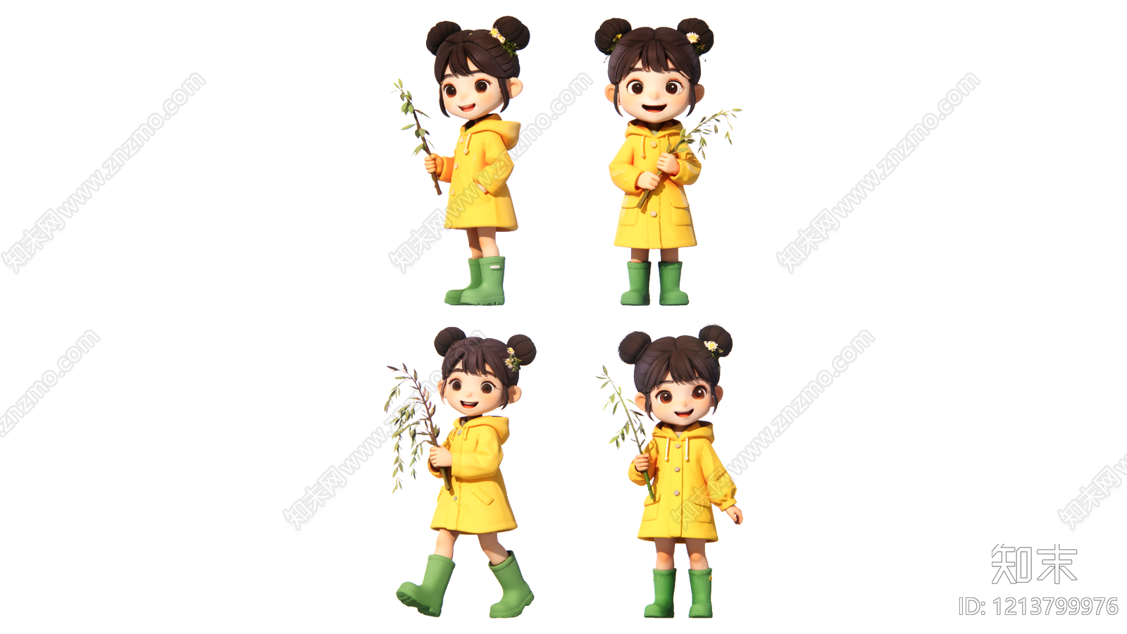 卡通3D渲染风格儿童SU模型下载【ID:1213799976】