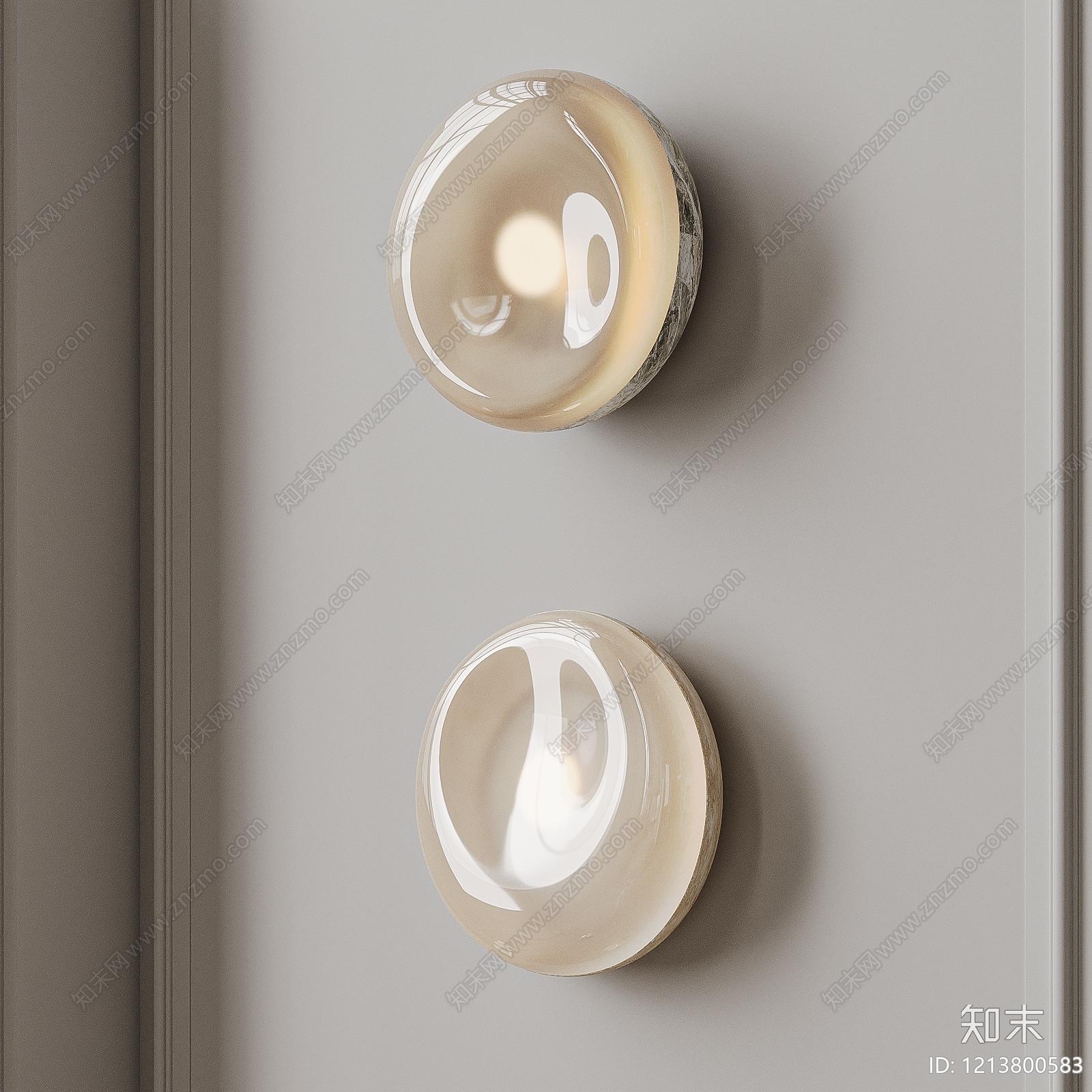 现代壁灯3D模型下载【ID:1213800583】