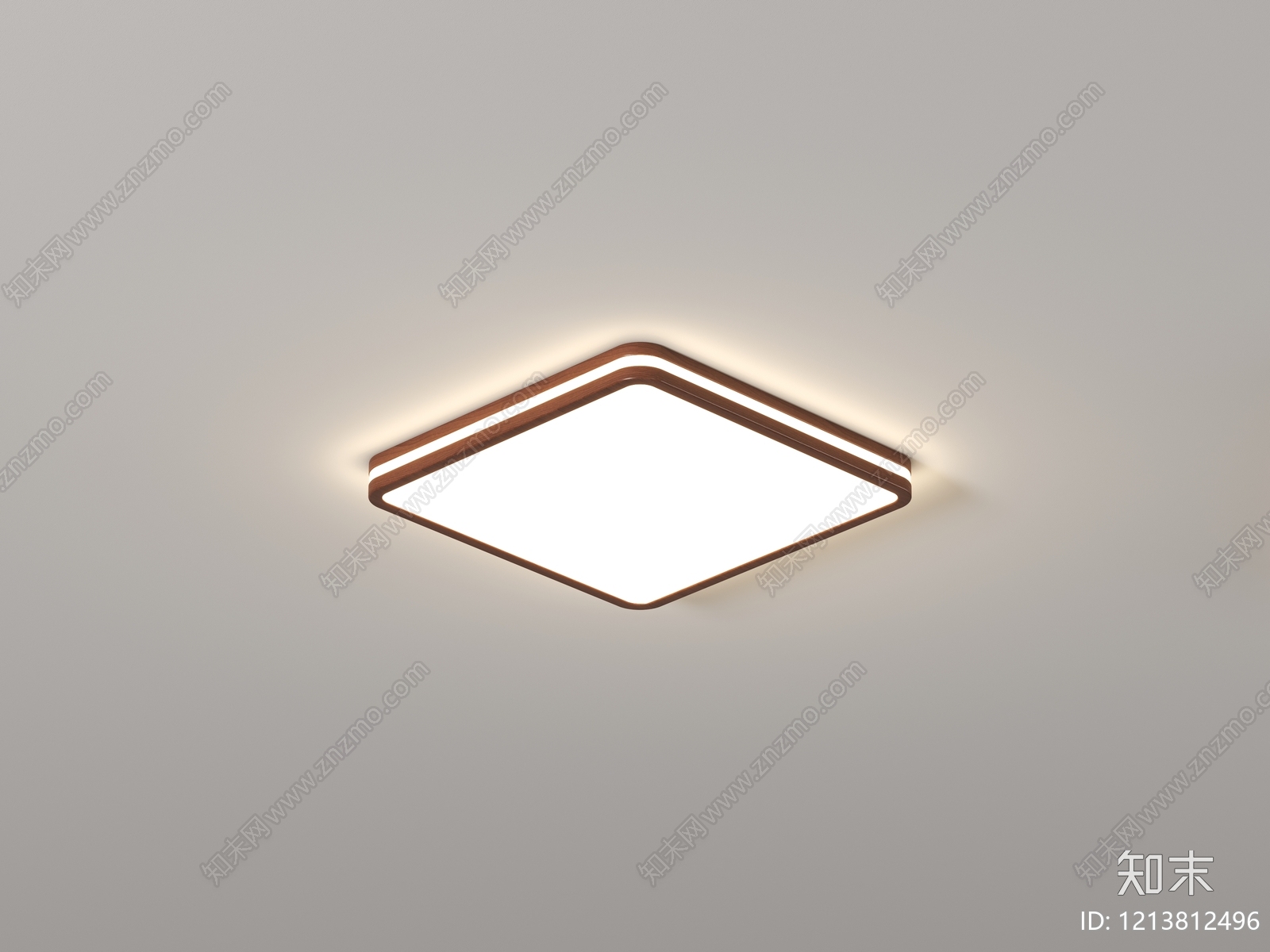 新中式吸顶灯3D模型下载【ID:1213812496】