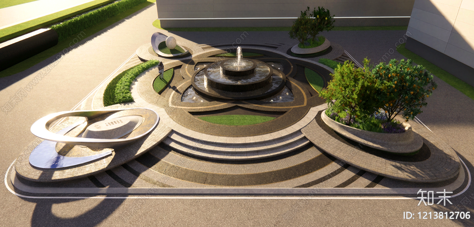 现代广场施工图下载【ID:1213812706】