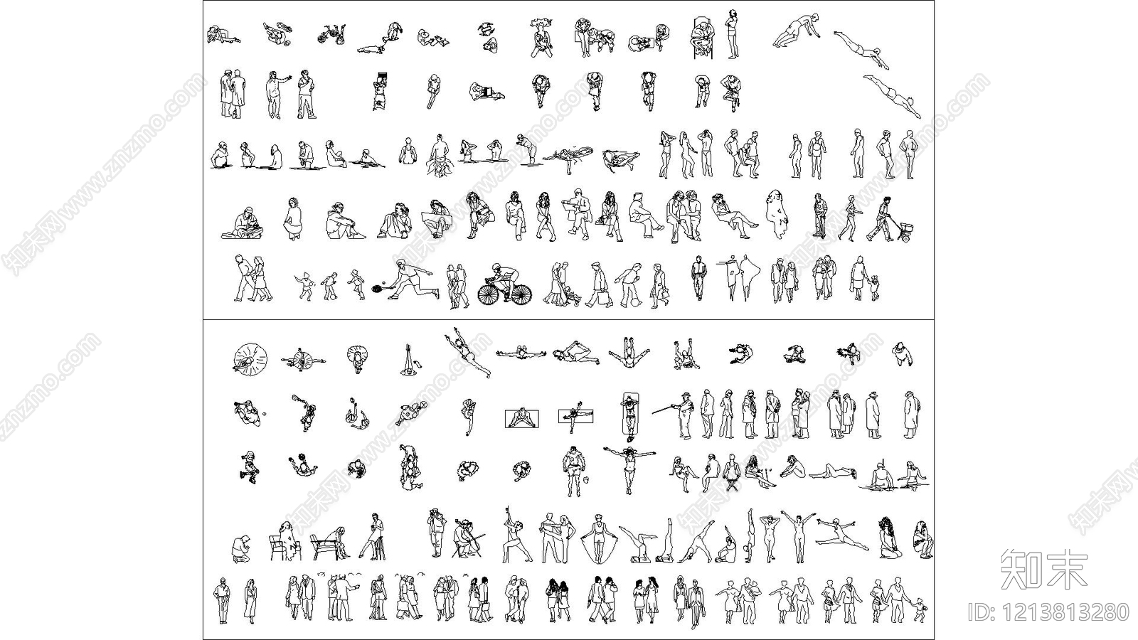 现代人物施工图下载【ID:1213813280】