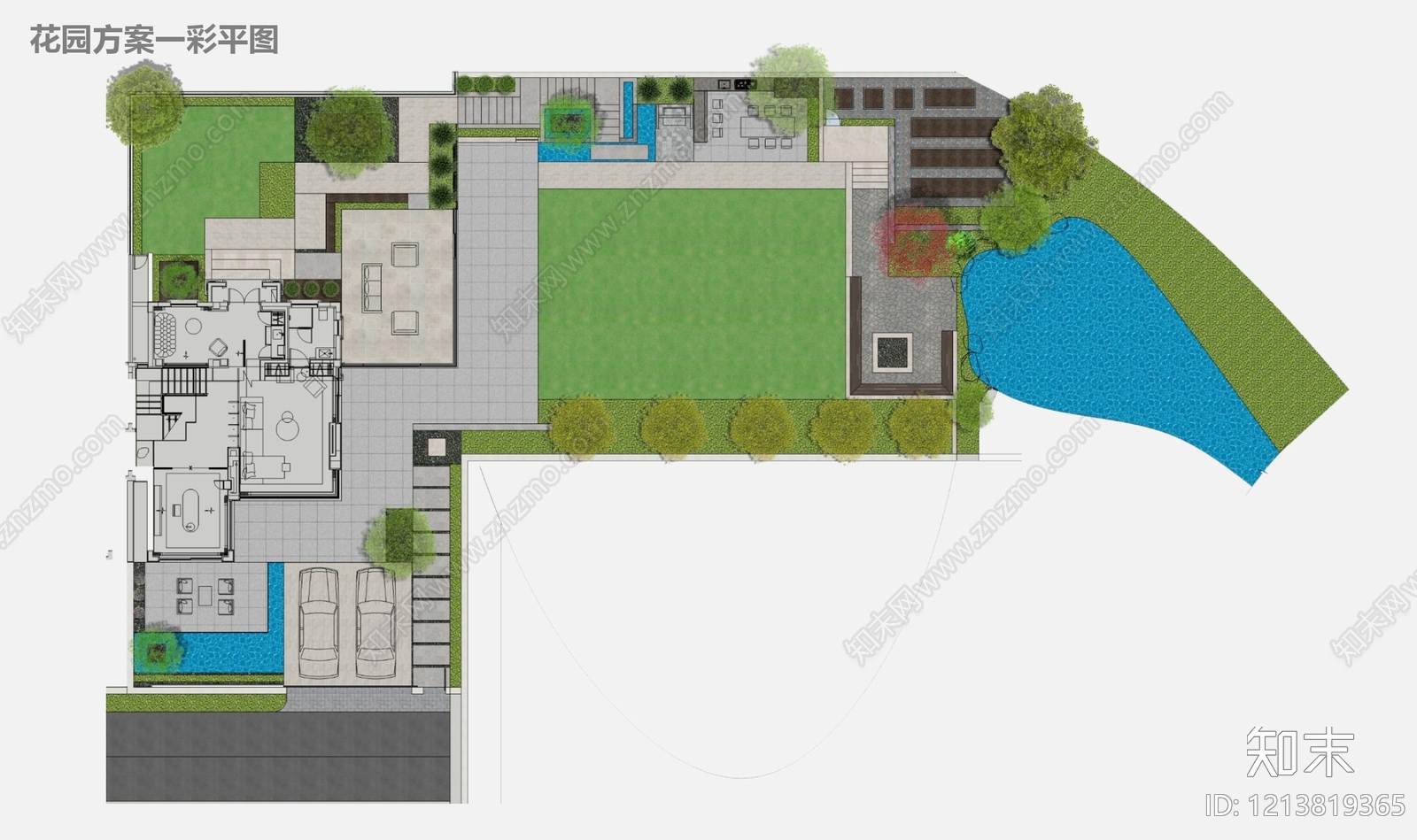 现代简约庭院景观下载【ID:1213819365】