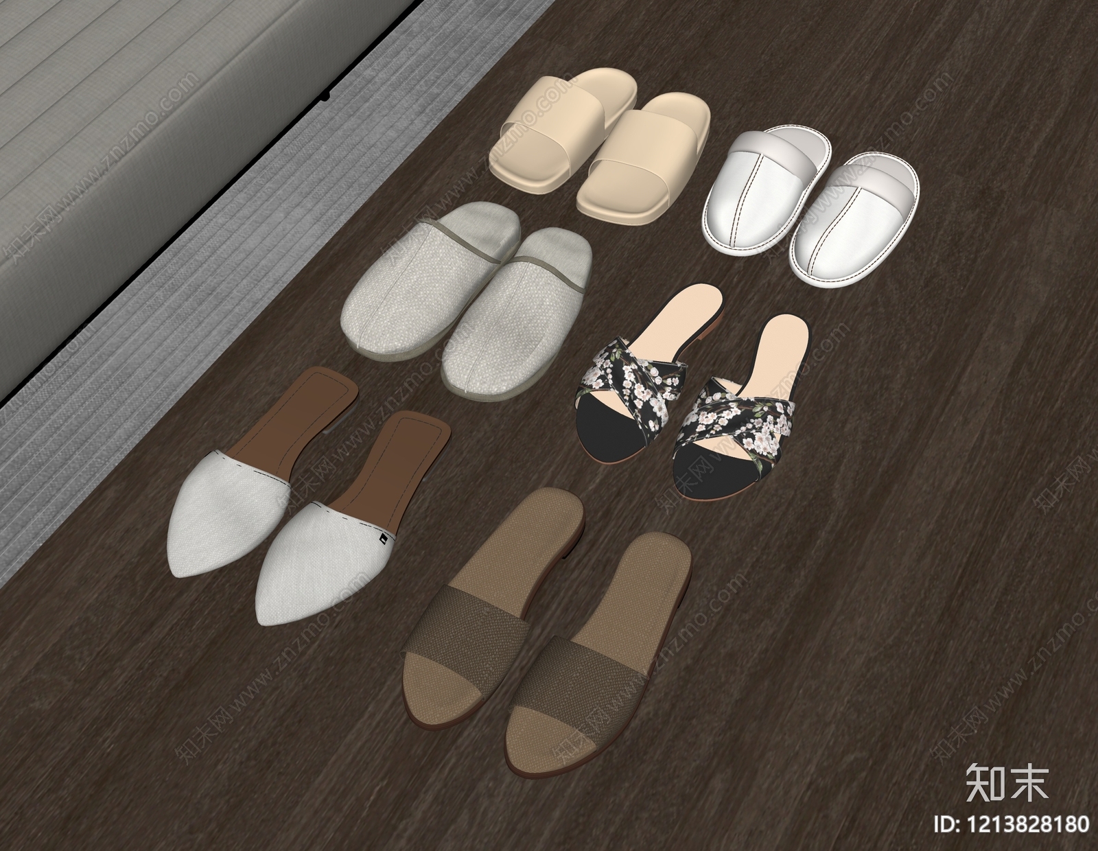 鞋子SU模型下载【ID:1213828180】