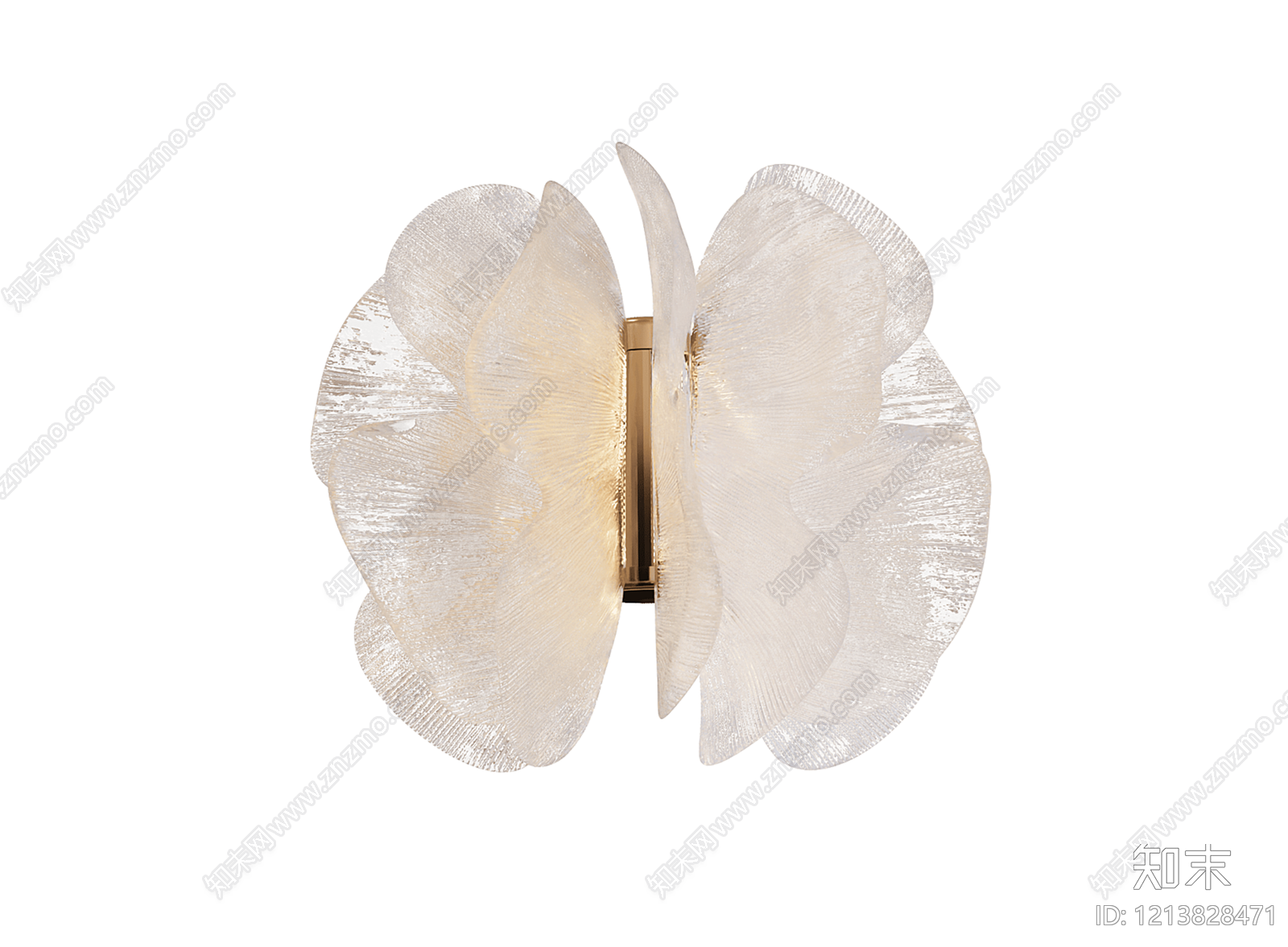 现代轻奢水晶壁灯3D模型下载【ID:1213828471】