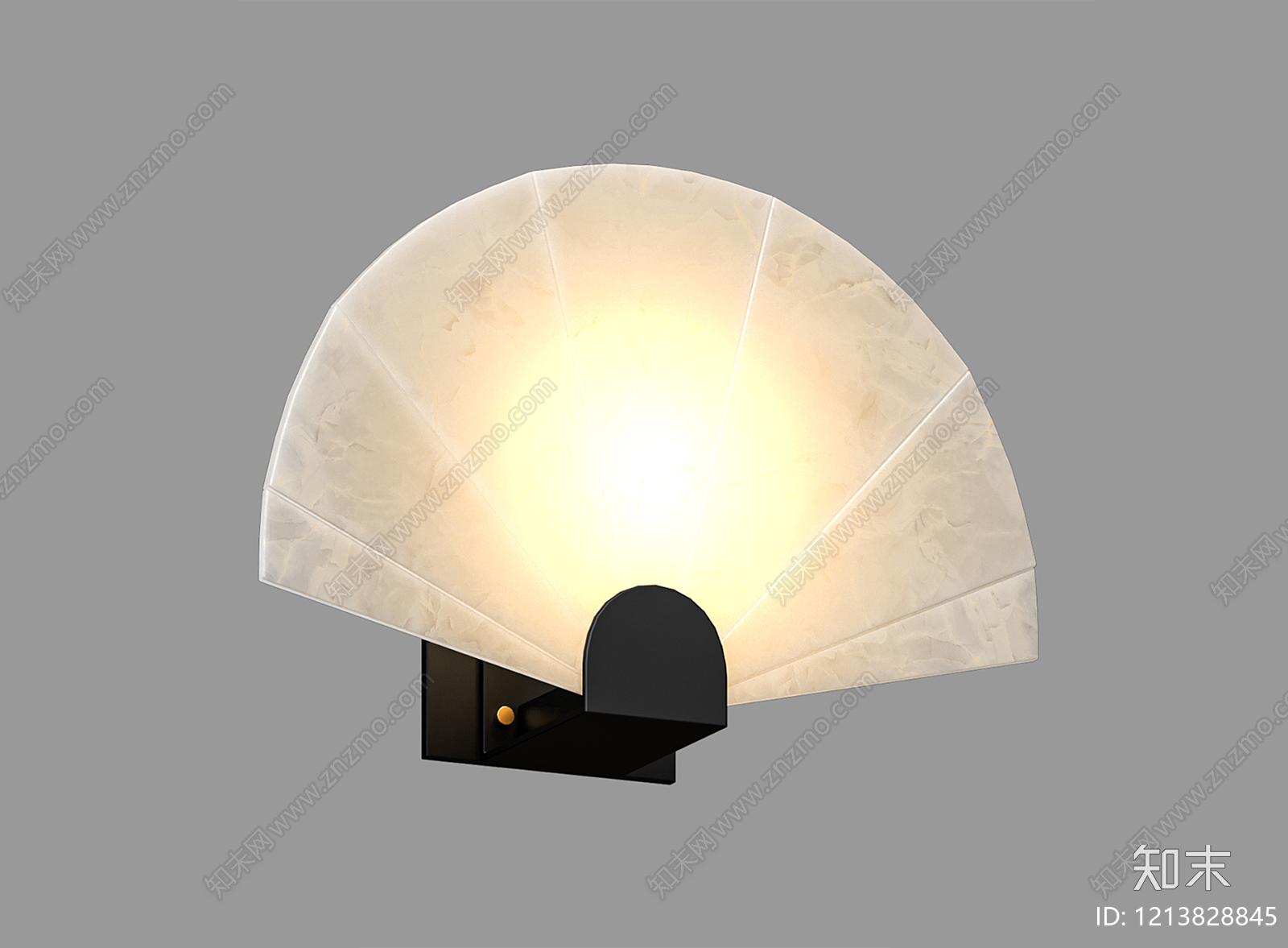 新中式水晶壁灯3D模型下载【ID:1213828845】