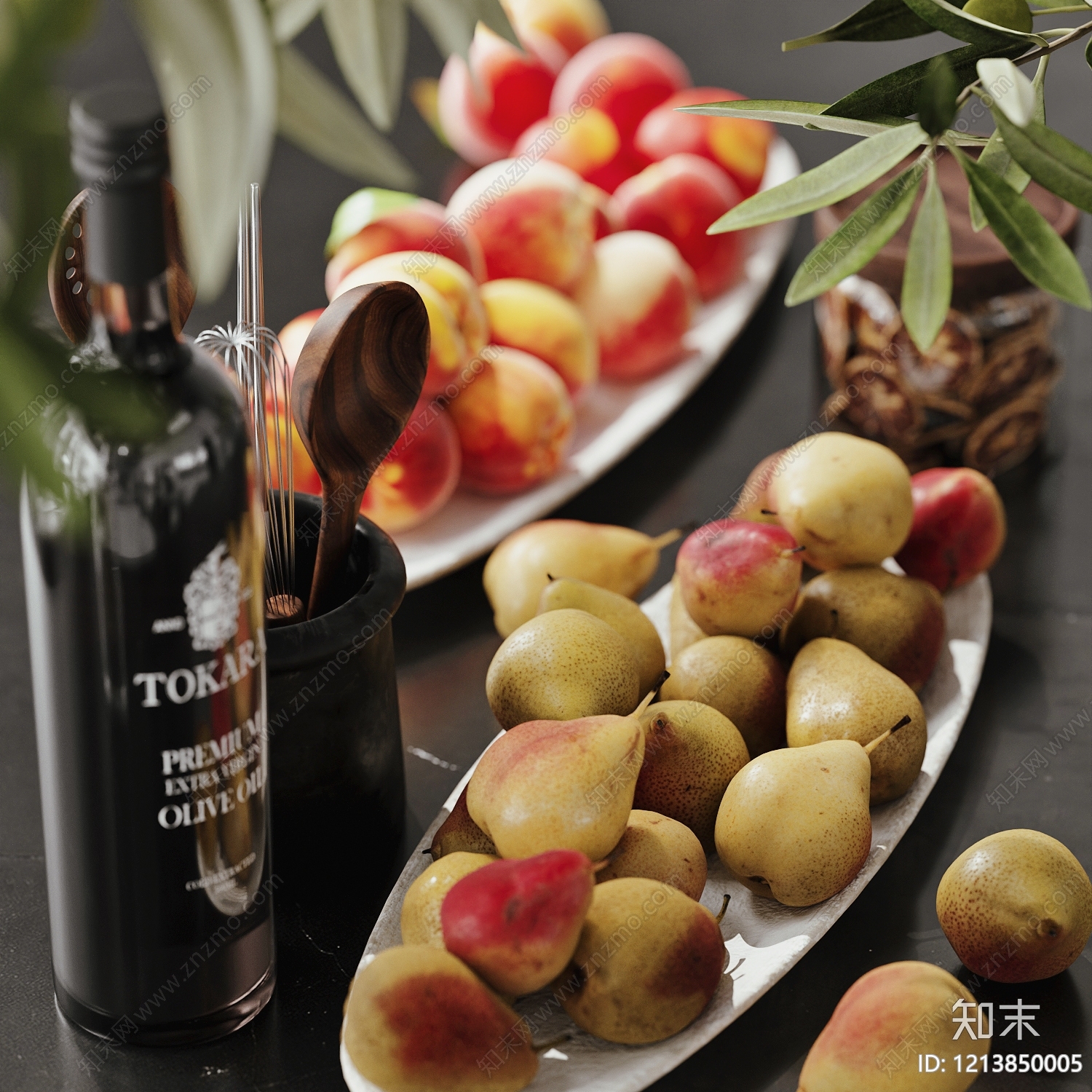 现代简约水果蔬菜SU模型下载【ID:1213850005】