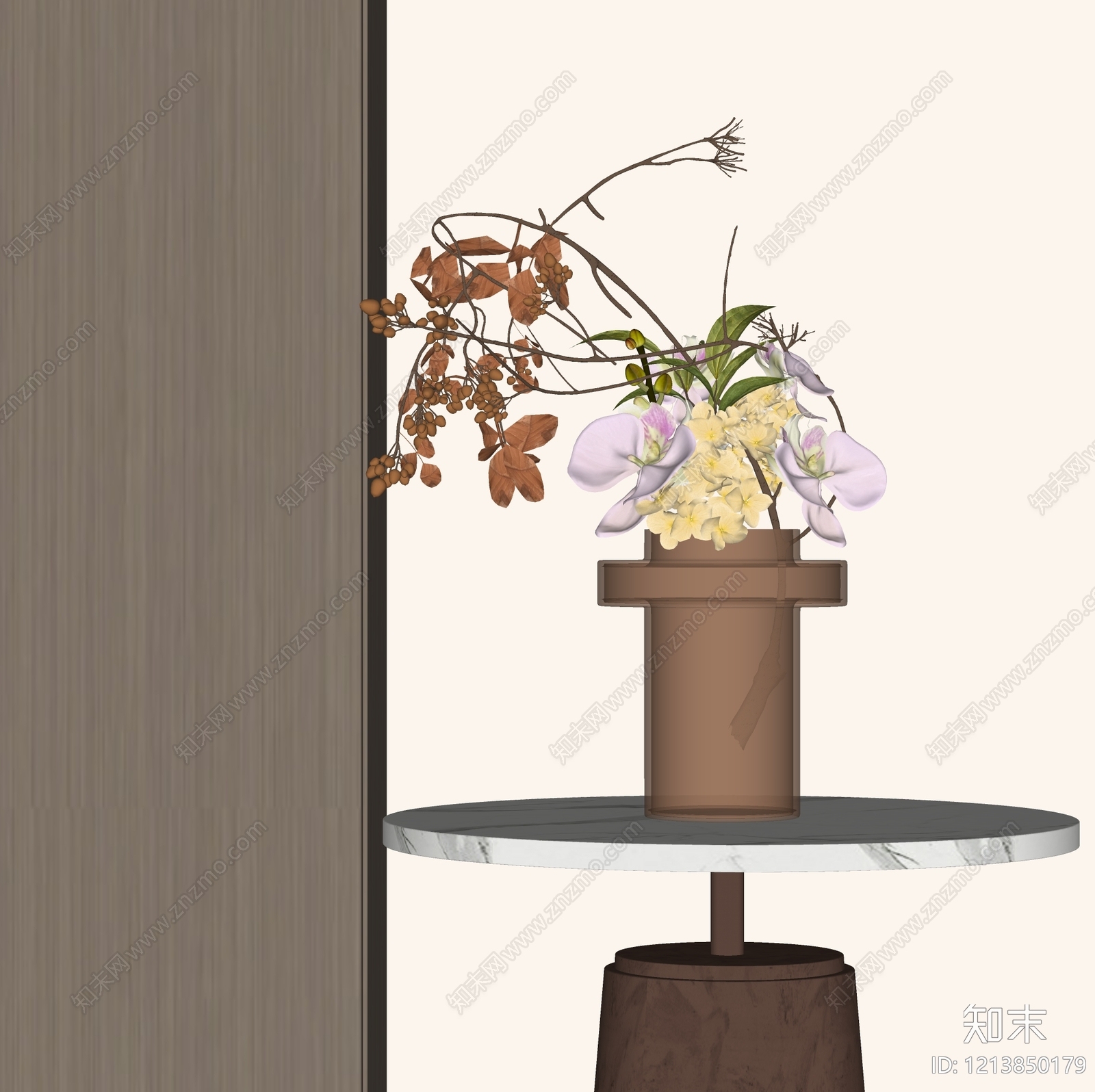 现代花艺SU模型下载【ID:1213850179】