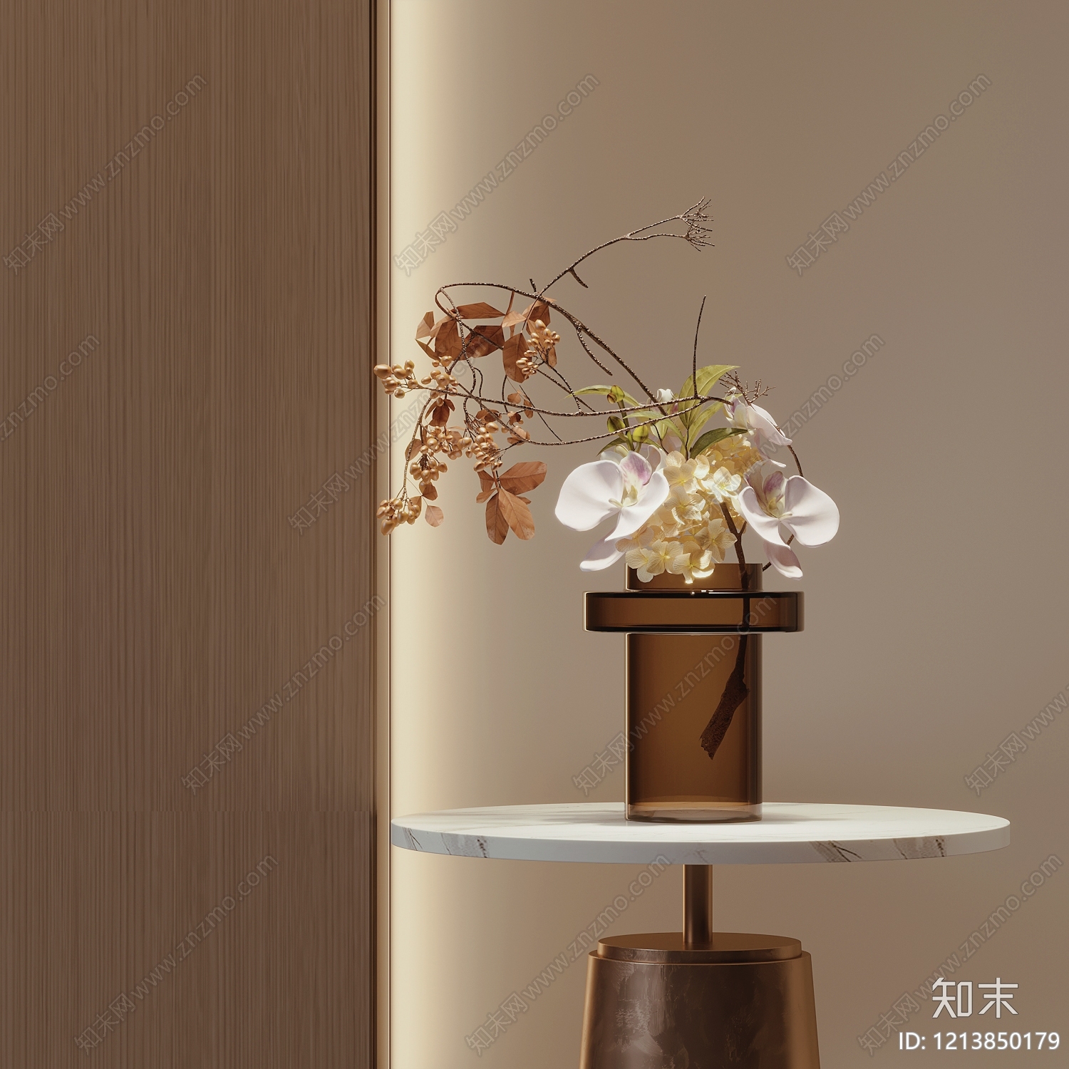 现代花艺SU模型下载【ID:1213850179】